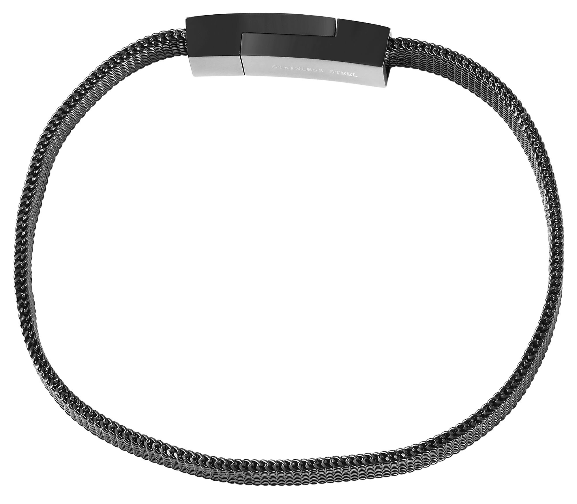 Adelia´s Armband »Unisex Armband ¿ Textilarmband aus Edelstahl 20,5 cm«