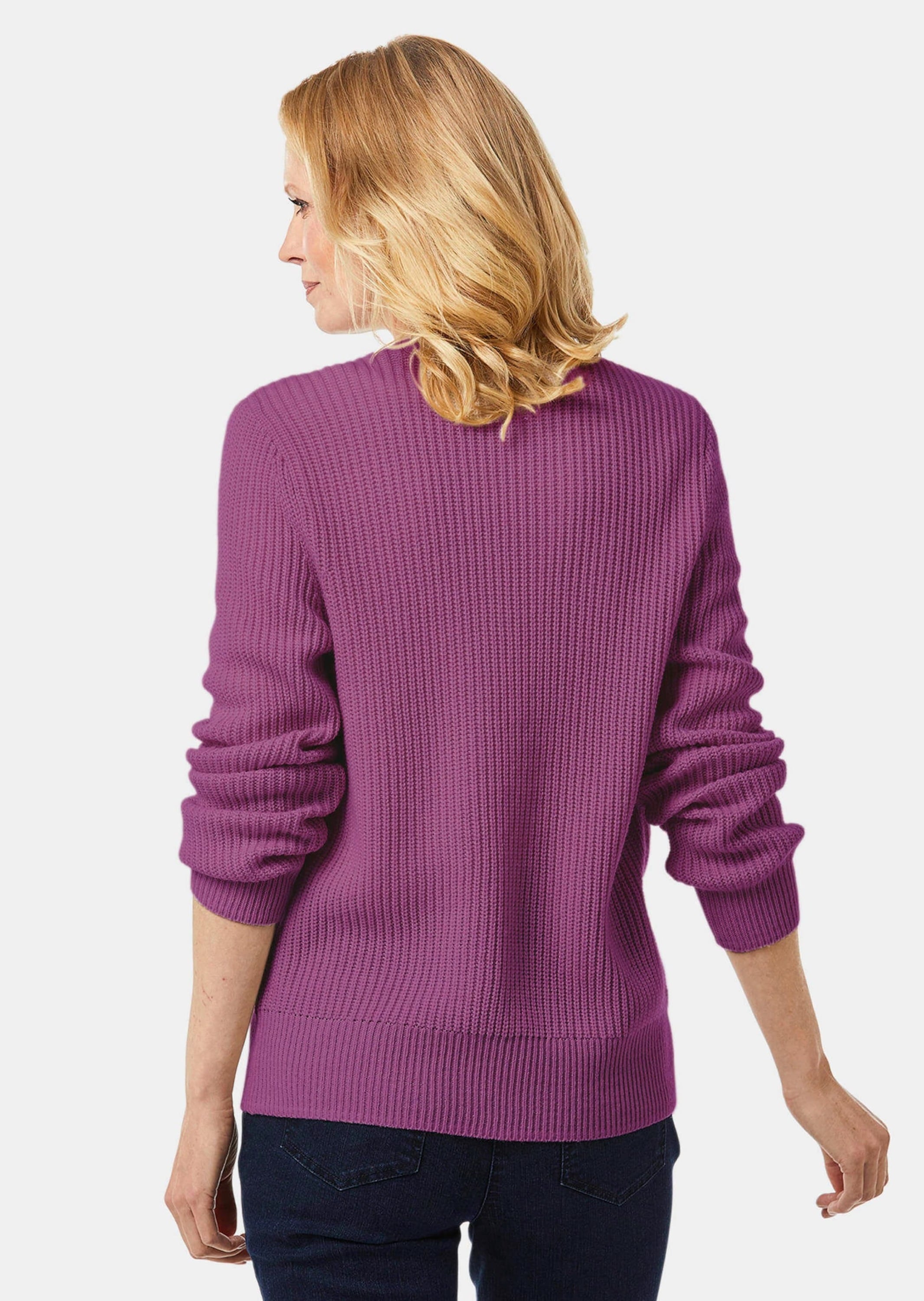 GOLDNER Strickjacke »Pflegeleichte Strickjacke in hochwertiger Rippenstruktur«