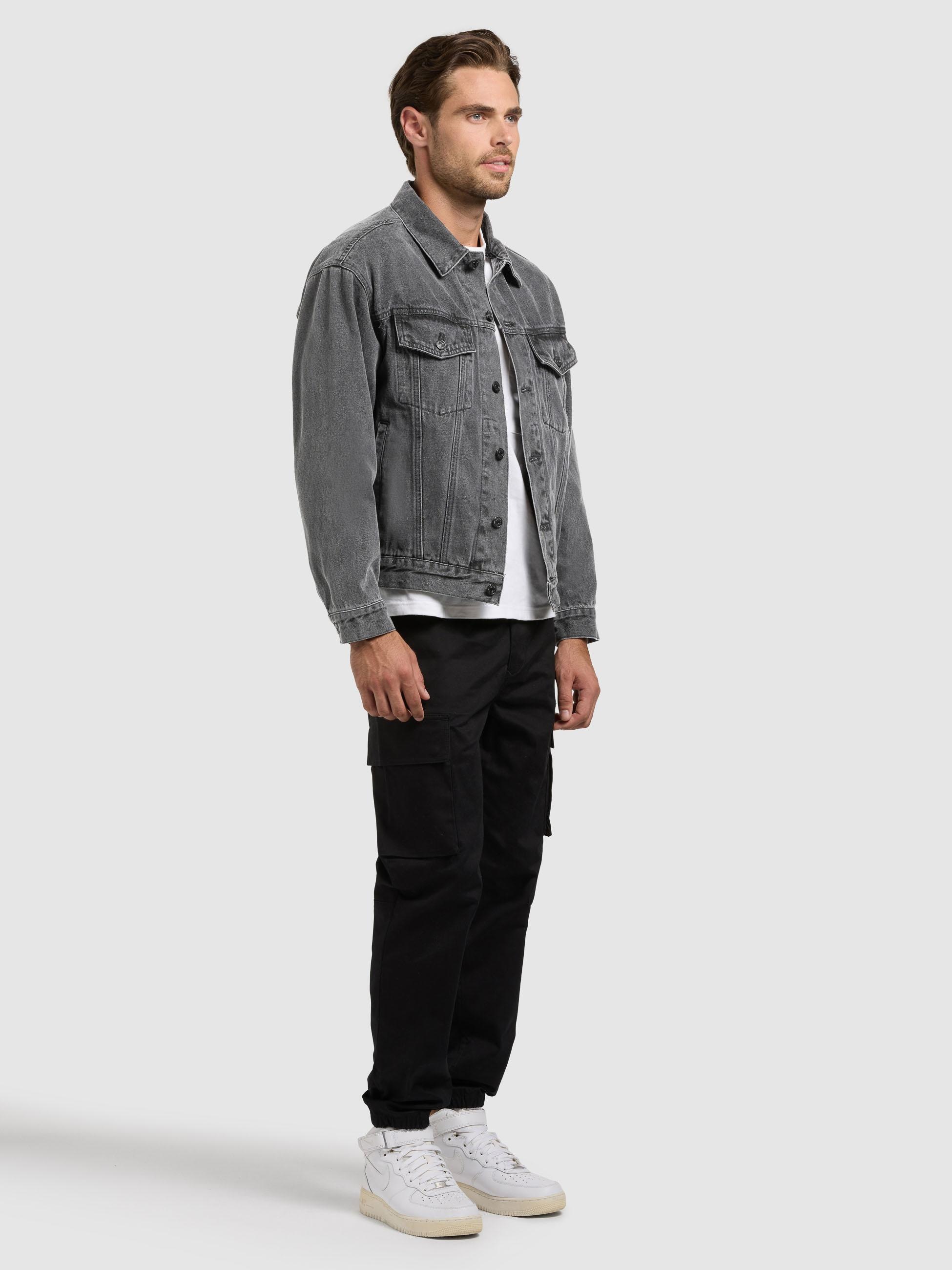 khujo Jeansjacke »Jeansjacke Jokin« mit Kapuze Herren Denim-Jacke mit Sweat-Kapuze