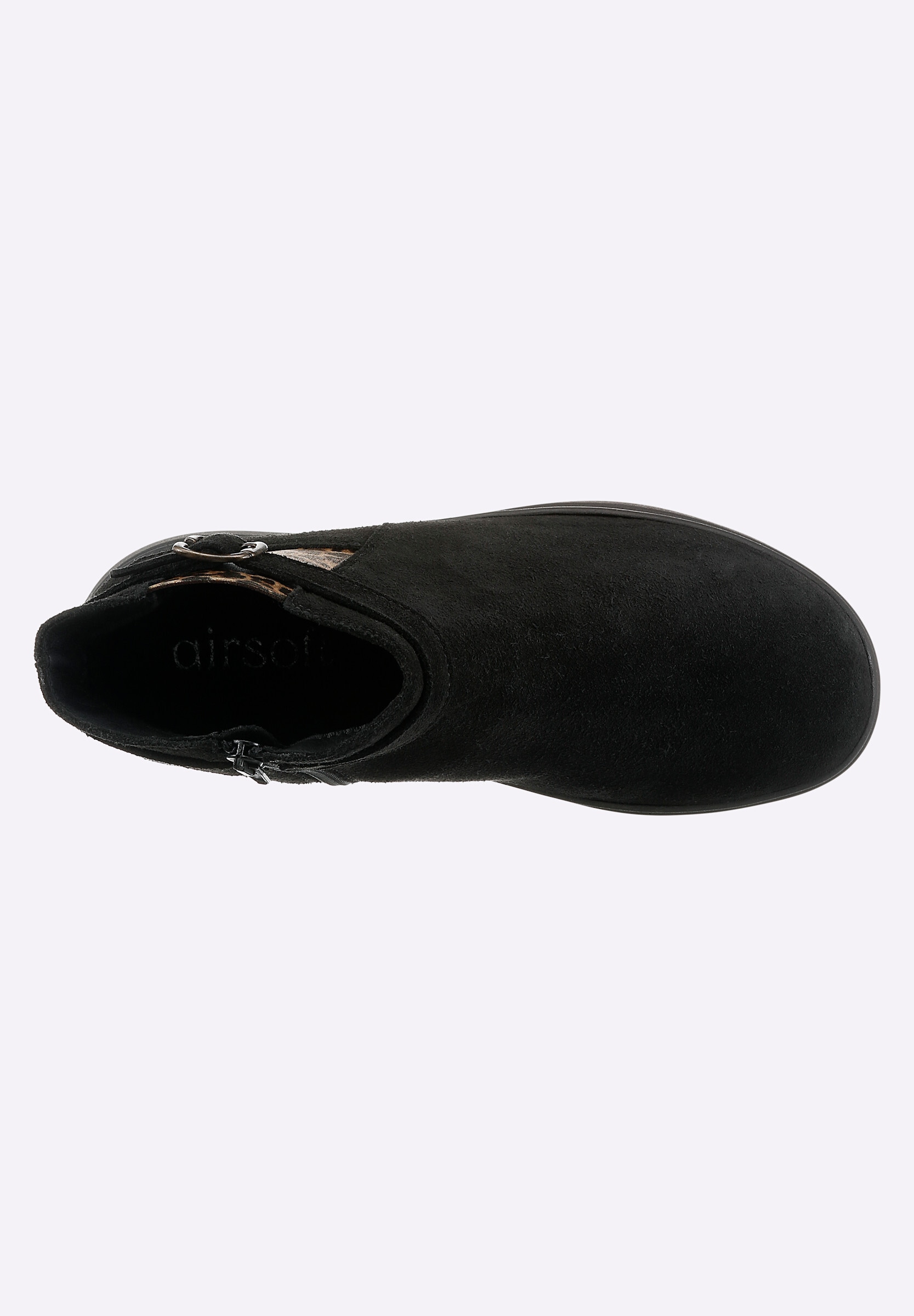 airsoft modern+ Stiefelette »Stiefelette Stiefelette mit Einsatz im Leo-Dessin«