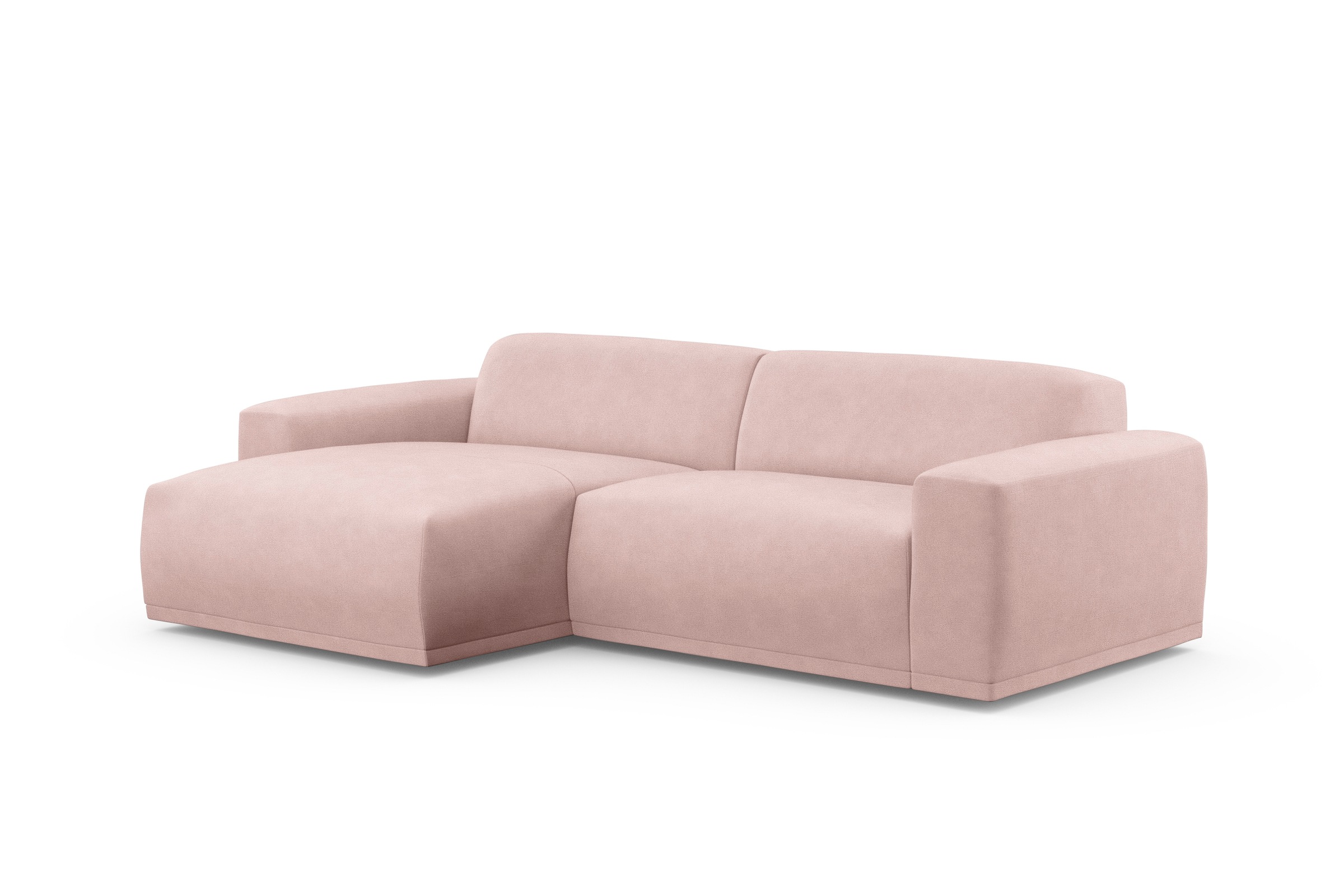 TRENDMANUFAKTUR Ecksofa »Braga, mit hochwertigem Kaltschaum, L-Form, in Cord erhältlich«, (2 St.), modernes Sofa, Couch mit hohem Sitzkomfort, 255/72/160 cm (B/H/T)