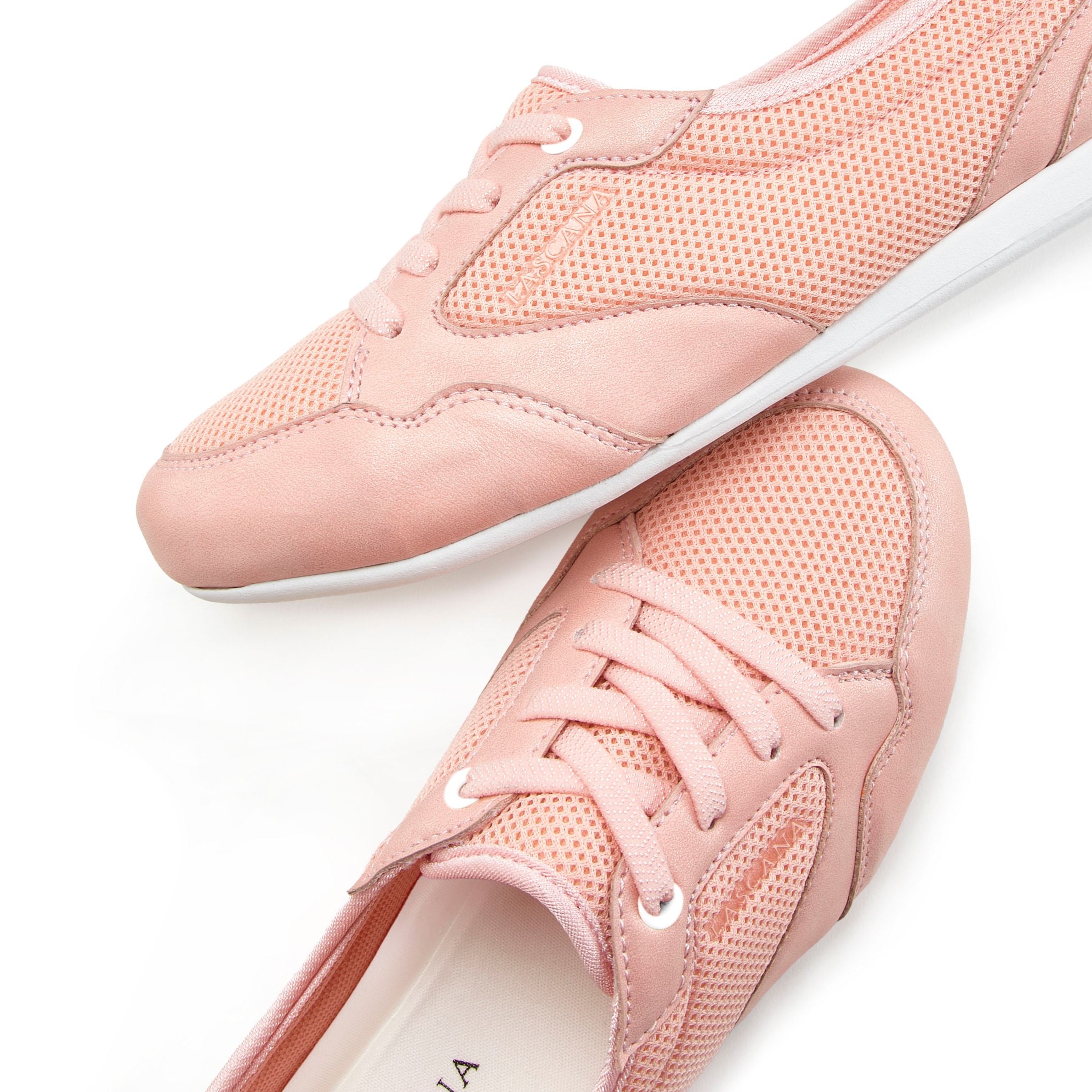 LASCANA Sneaker »Freizeitschuh, Halbschuh,«, in modischer Mesh-Optik zum Reinschlüpfen VEGAN