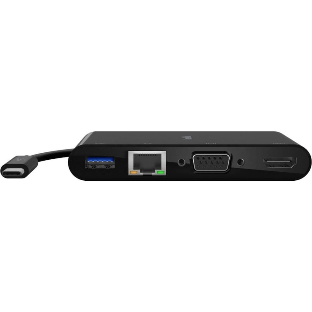 Belkin Video-Adapter »USB-C-Multimedia-Adapter«, USB-C zu HDMI-RJ-45 (Ethernet)-VGA-USB 3.0 Typ A, 15 cm