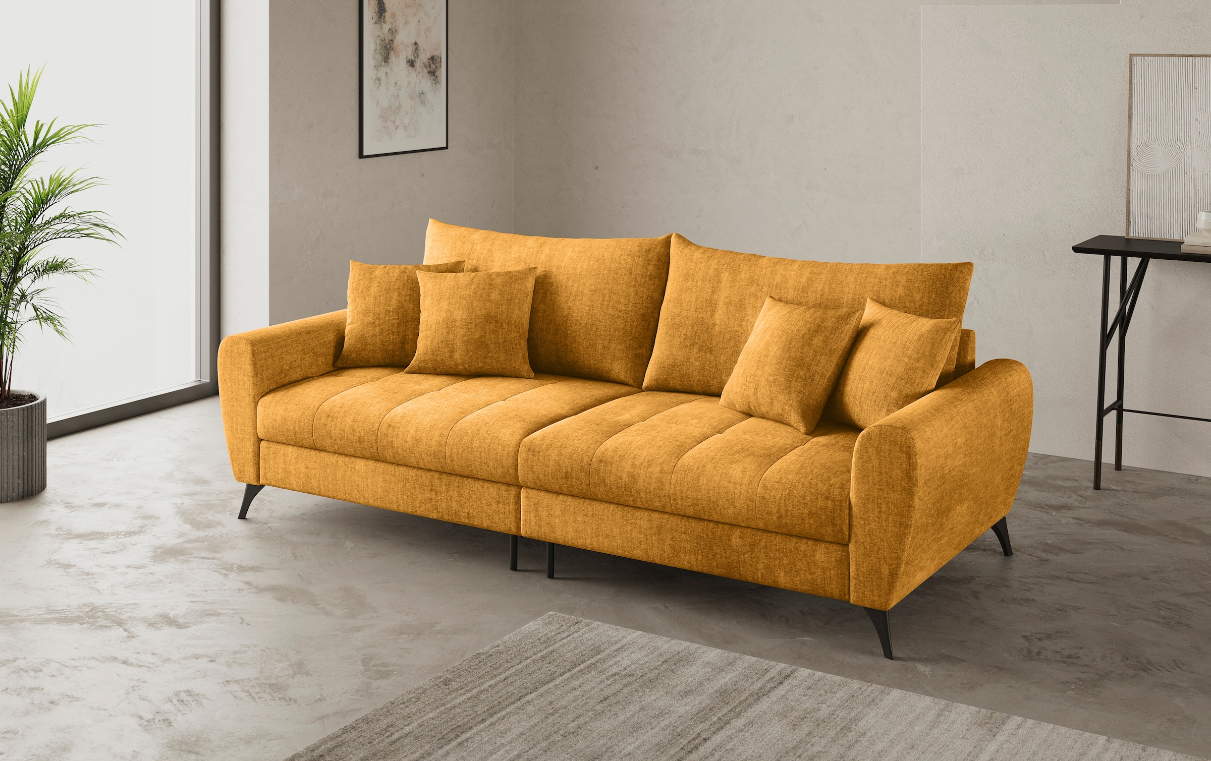 Mr. Couch Big-Sofa »Blackburn II«, Wahlweise mit Kaltschaumpolsterung bis 140 kg belastbar