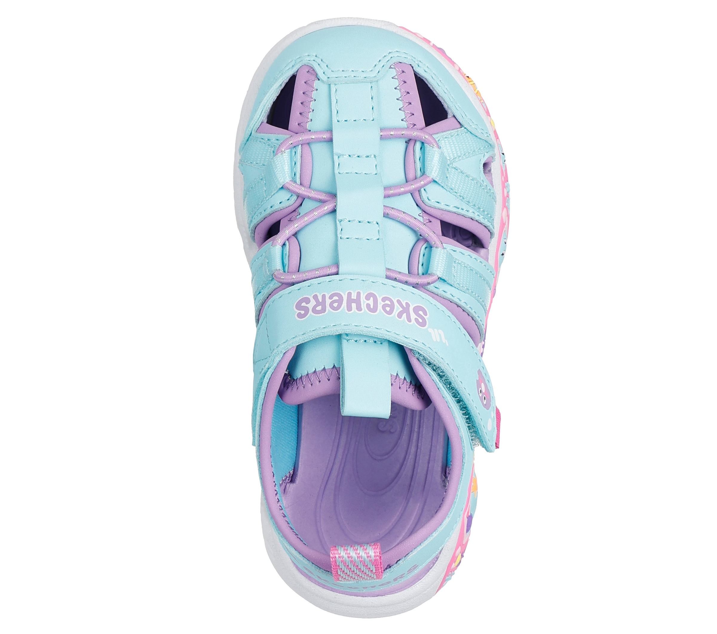 Skechers Sandale »PLAY SCENE SPLASH«  Badeschuh mit bunter Sohle, Größenschablone zum Download