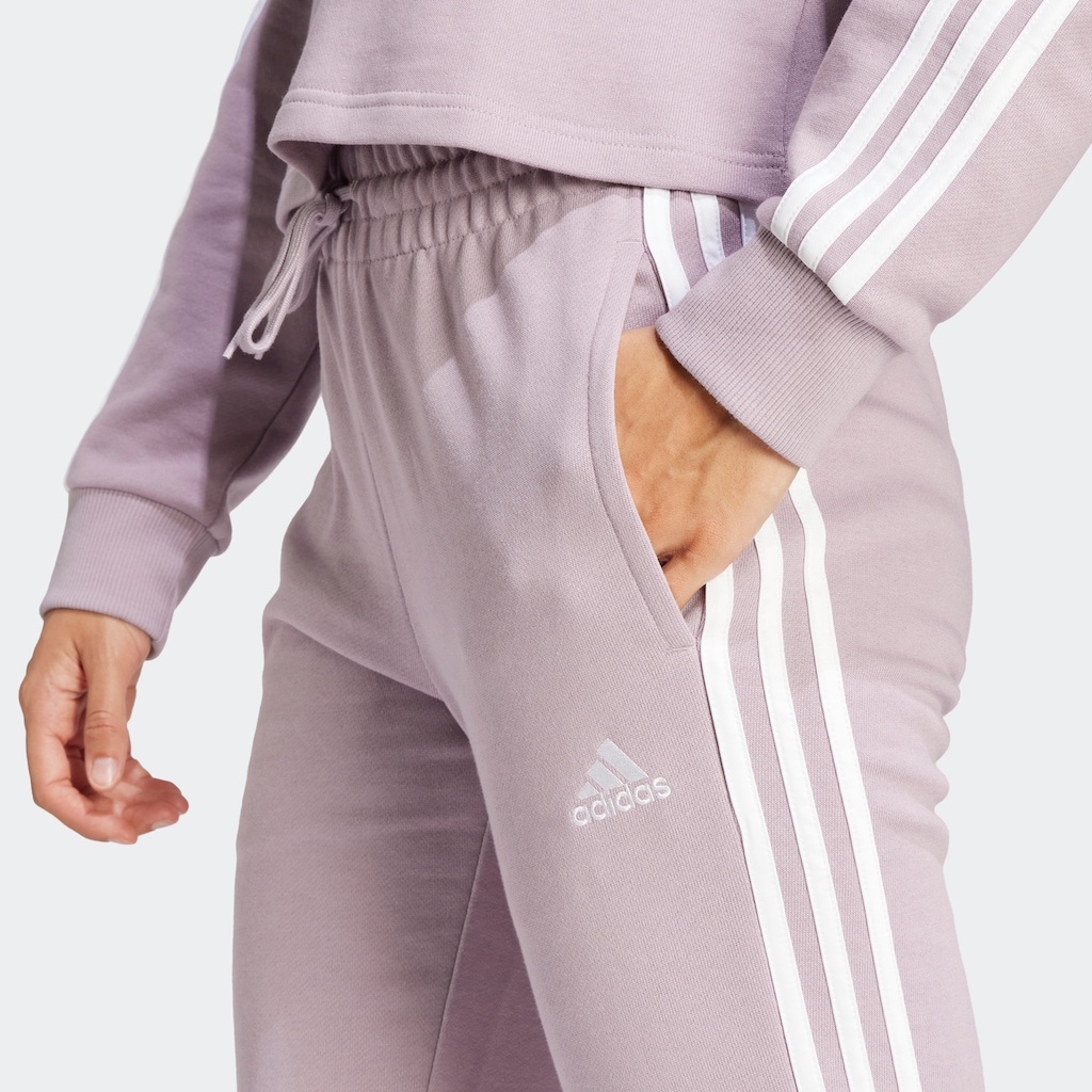 adidas Sportswear Sporthose »ESSENTIALS 3STREIFEN FRENCH TERRY CUFFED HOSE«, (1 tlg.)