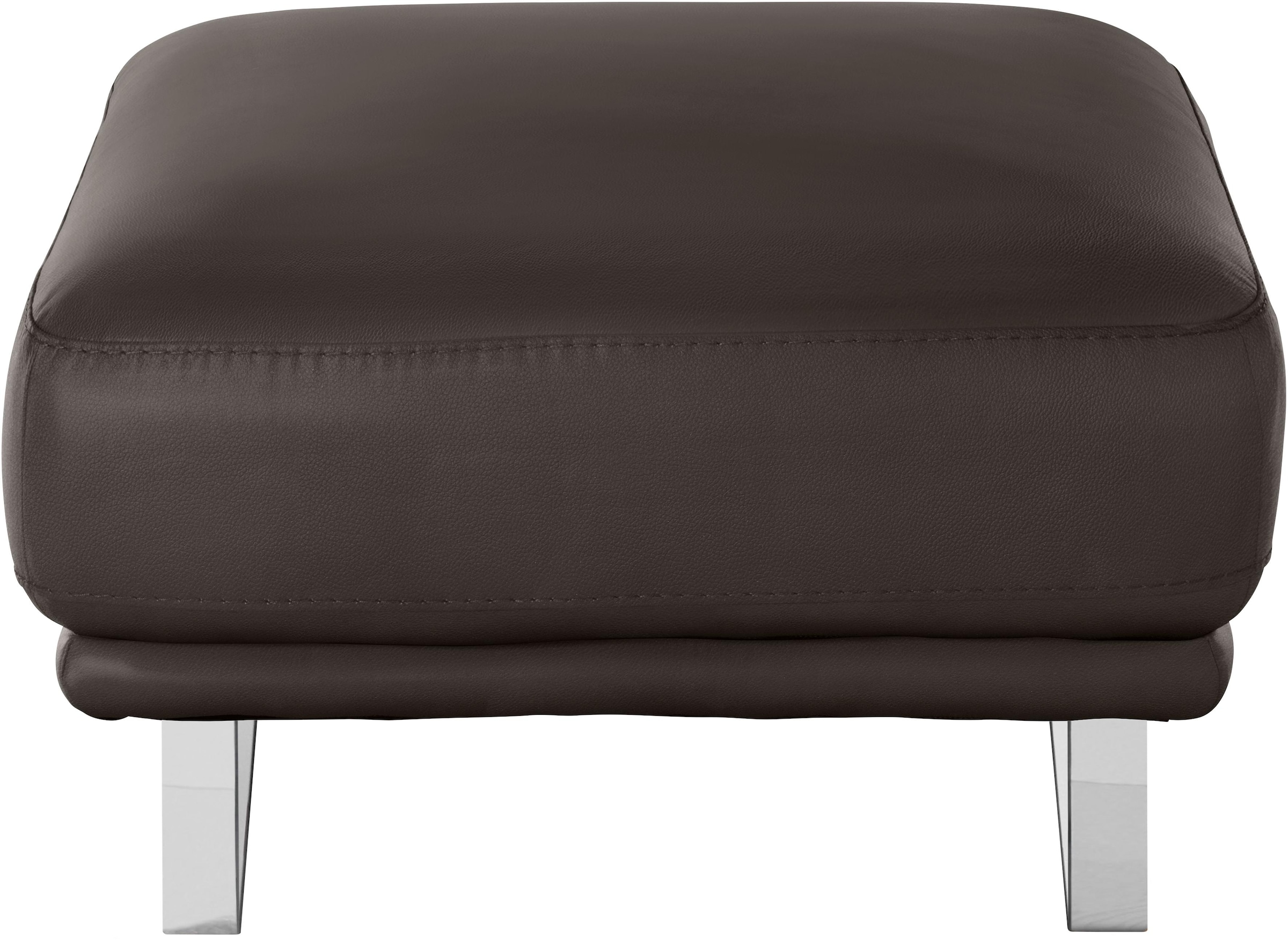 W.SCHILLIG Hocker »montanaa« mit Metallkufen in Chrom glänzend, Breite 71 cm