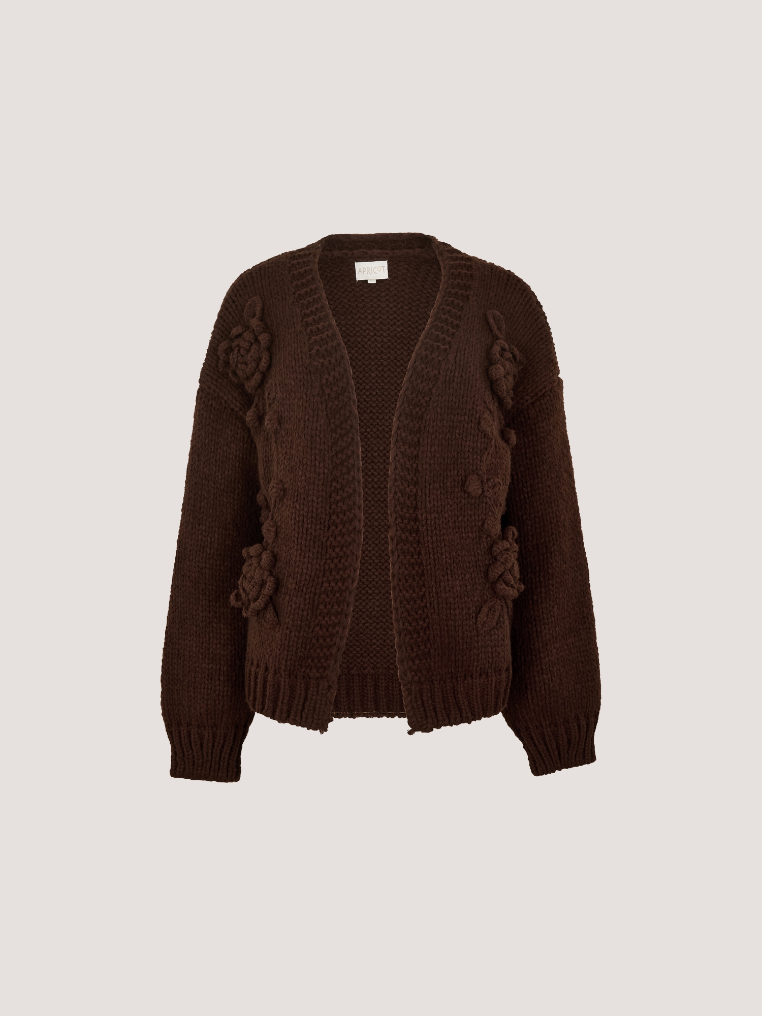 Apricot Cardigan »Cardigan mit Rosenapplikation« mit Häkelverzierung