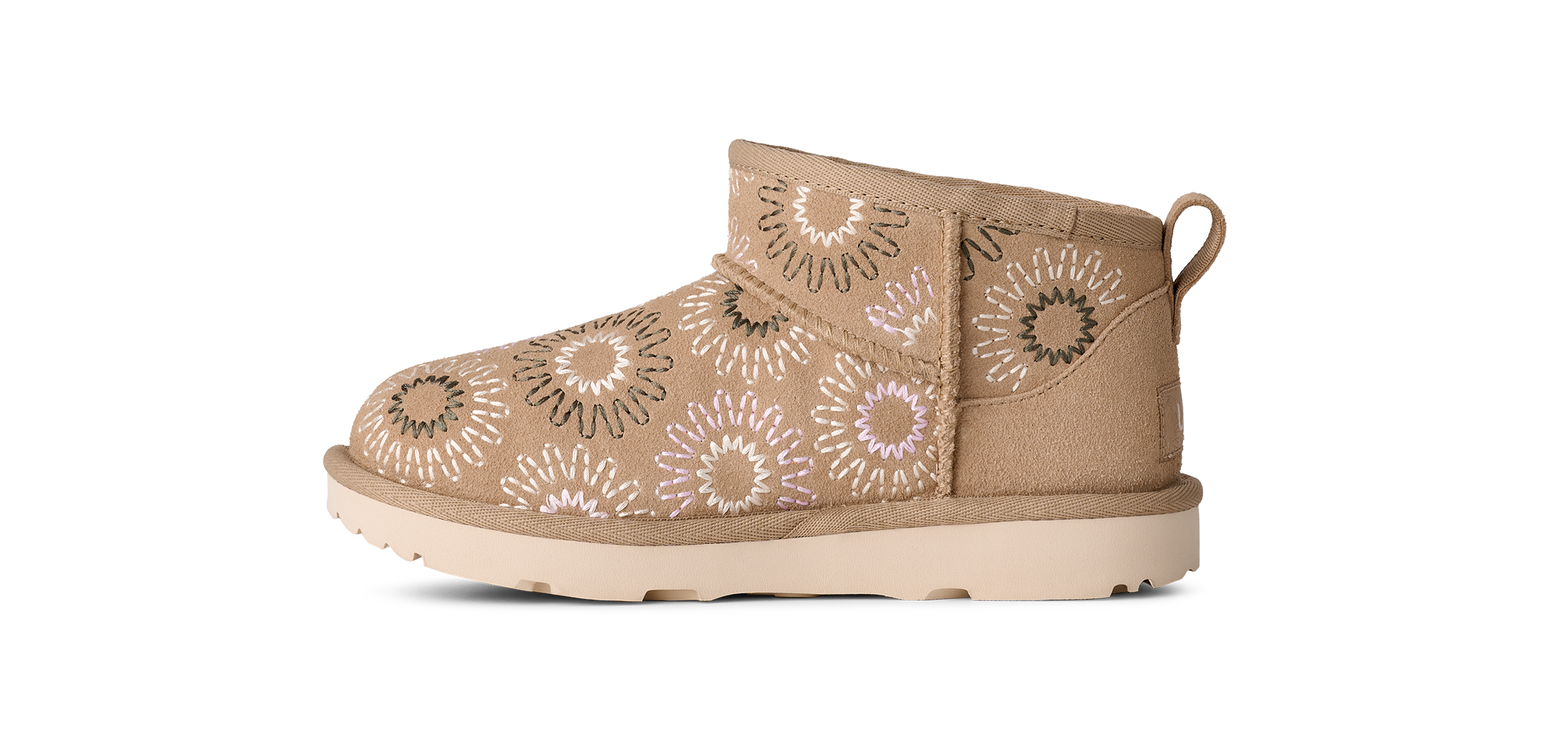 UGG Schlupfboots »CLASSIC ULTRA MINI SUN STITCH«  High Top-Sneaker, Flats zum Schlupfen