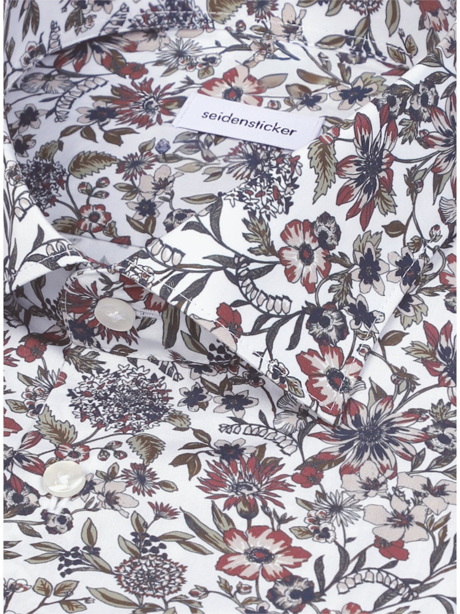 seidensticker Businesshemd »Schwarze Rose« Slim 1/1 Kentkragen Druck