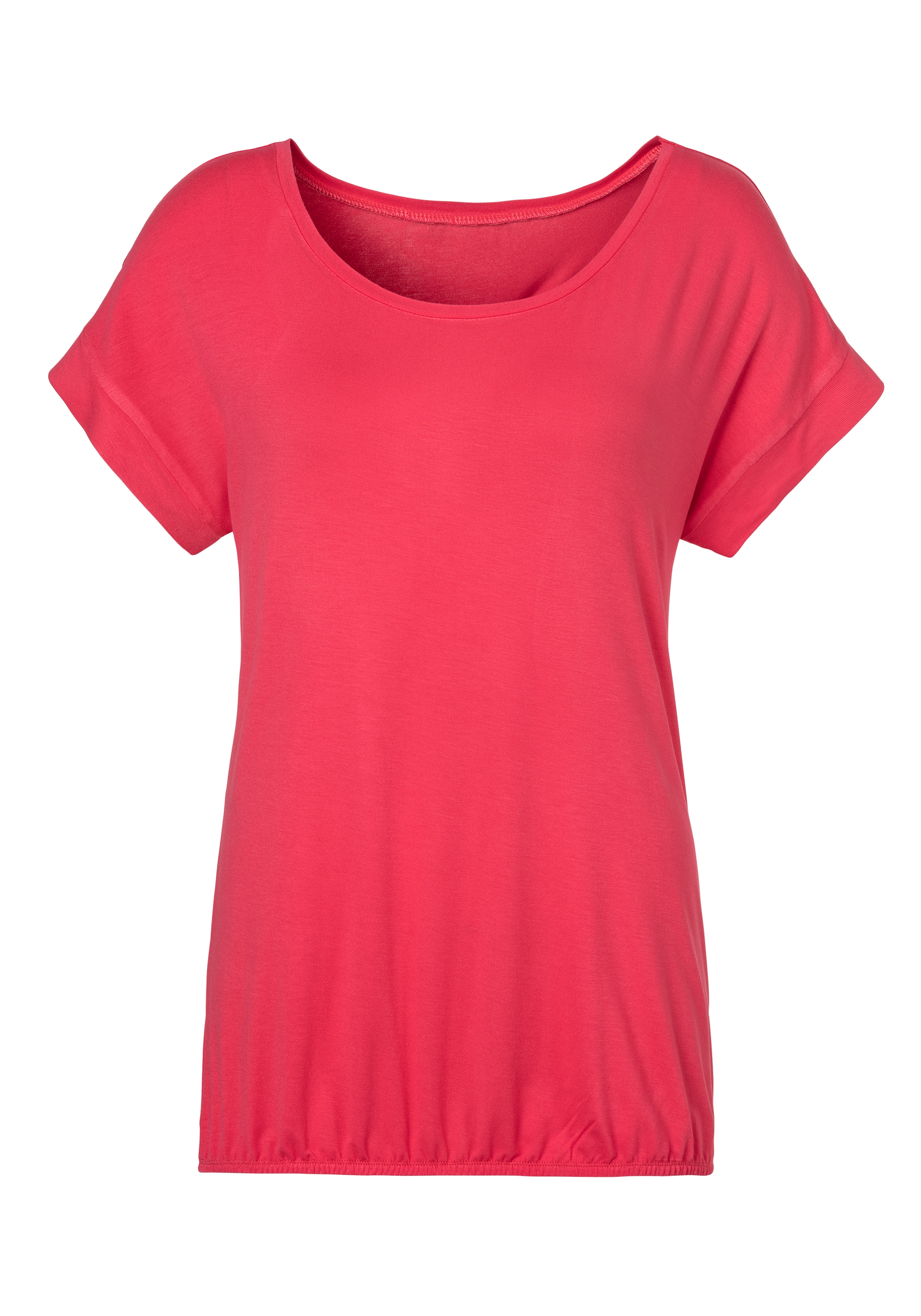 Vivance T-Shirt, (2er-Pack), mit kaufen OTTO im Saumabschluss Shop Online elastischem