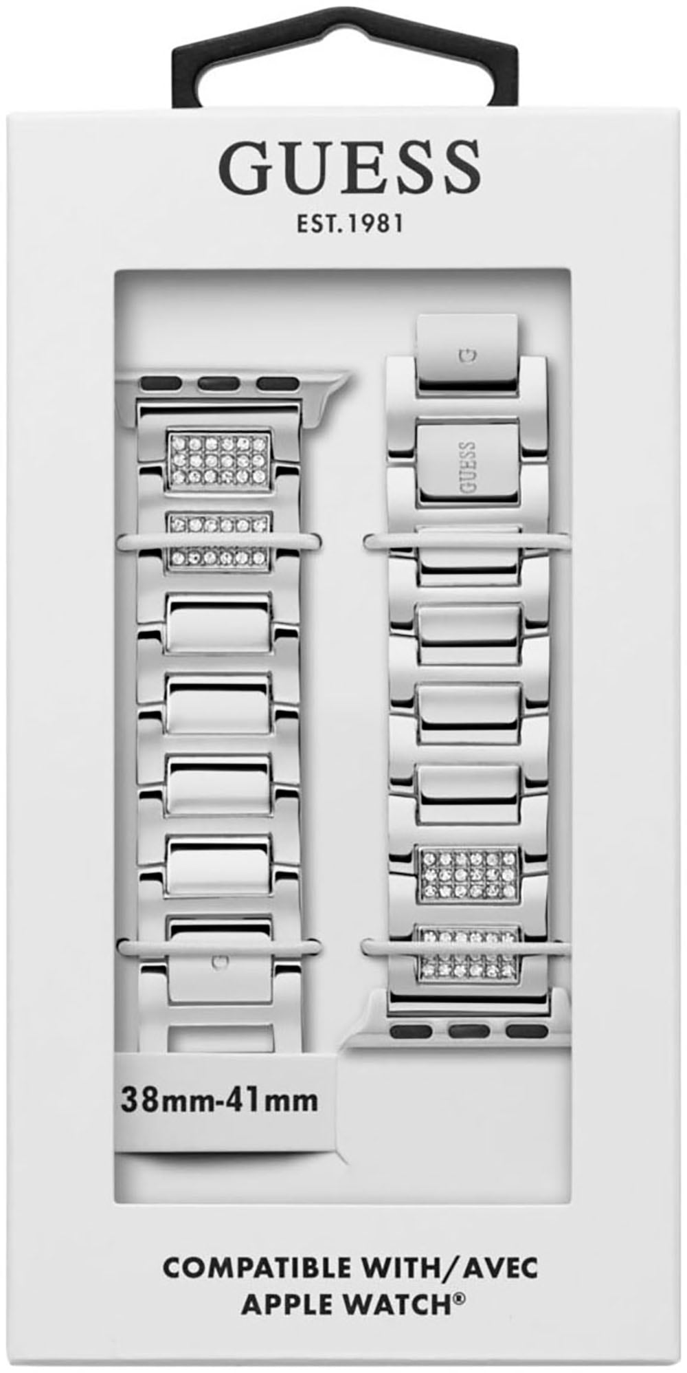 Guess Smartwatch-Armband »Apple Strap«, Wechselarmband, Ersatzband, Edelstahl, passend für die Apple Watch