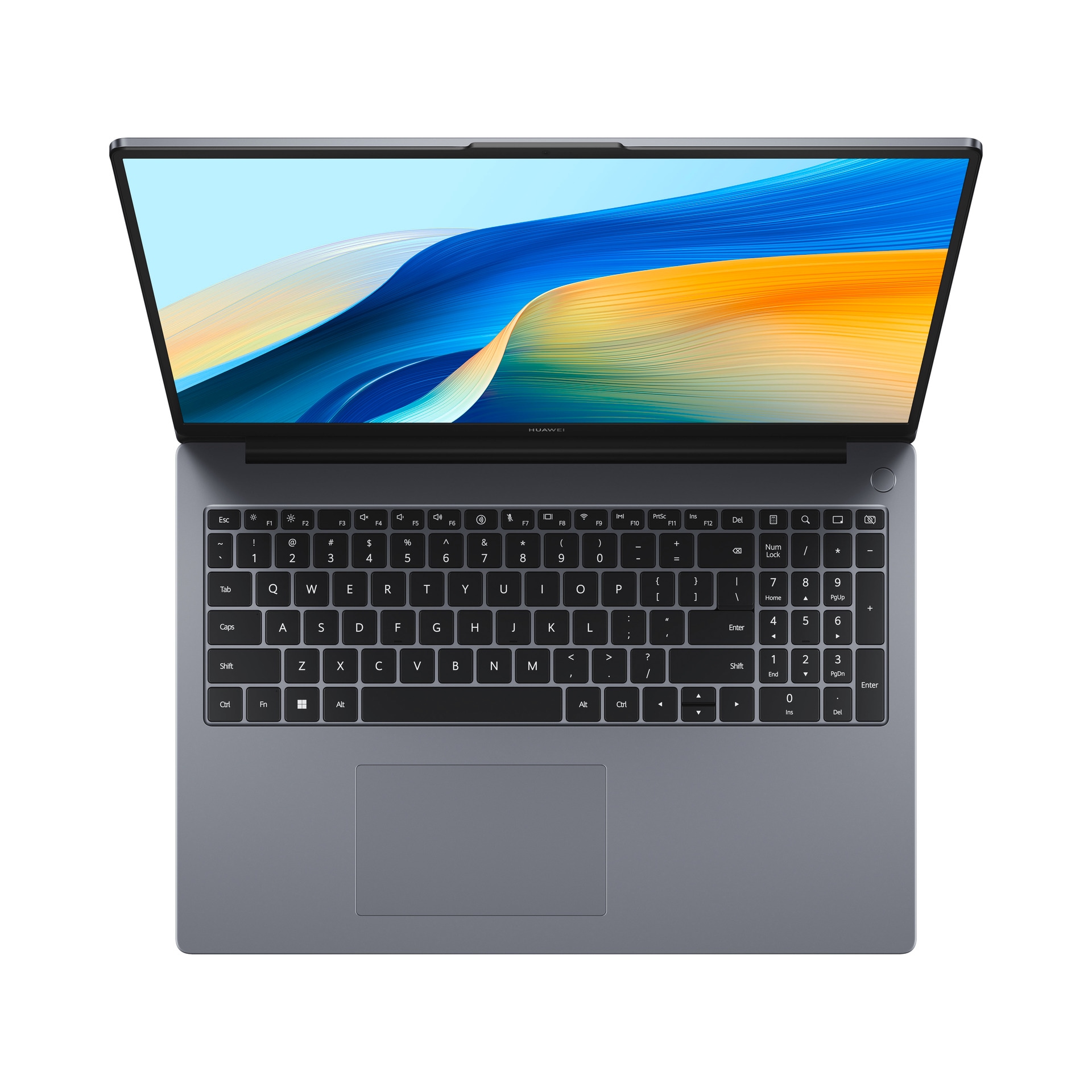 Huawei Notebook »MateBook D16 2024 Intel Core i9 16GB RAM 1TB SSD«, 40,6 cm, / 16 Zoll, Intel, Core i9, Iris Xe Graphics, vorinstalliertes Windows 11 Home und Fingerabdrucksensor