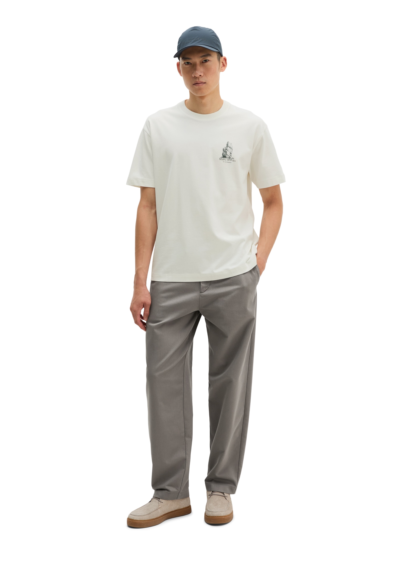 Marc O'Polo T-Shirt mit Print, Relaxed Fit