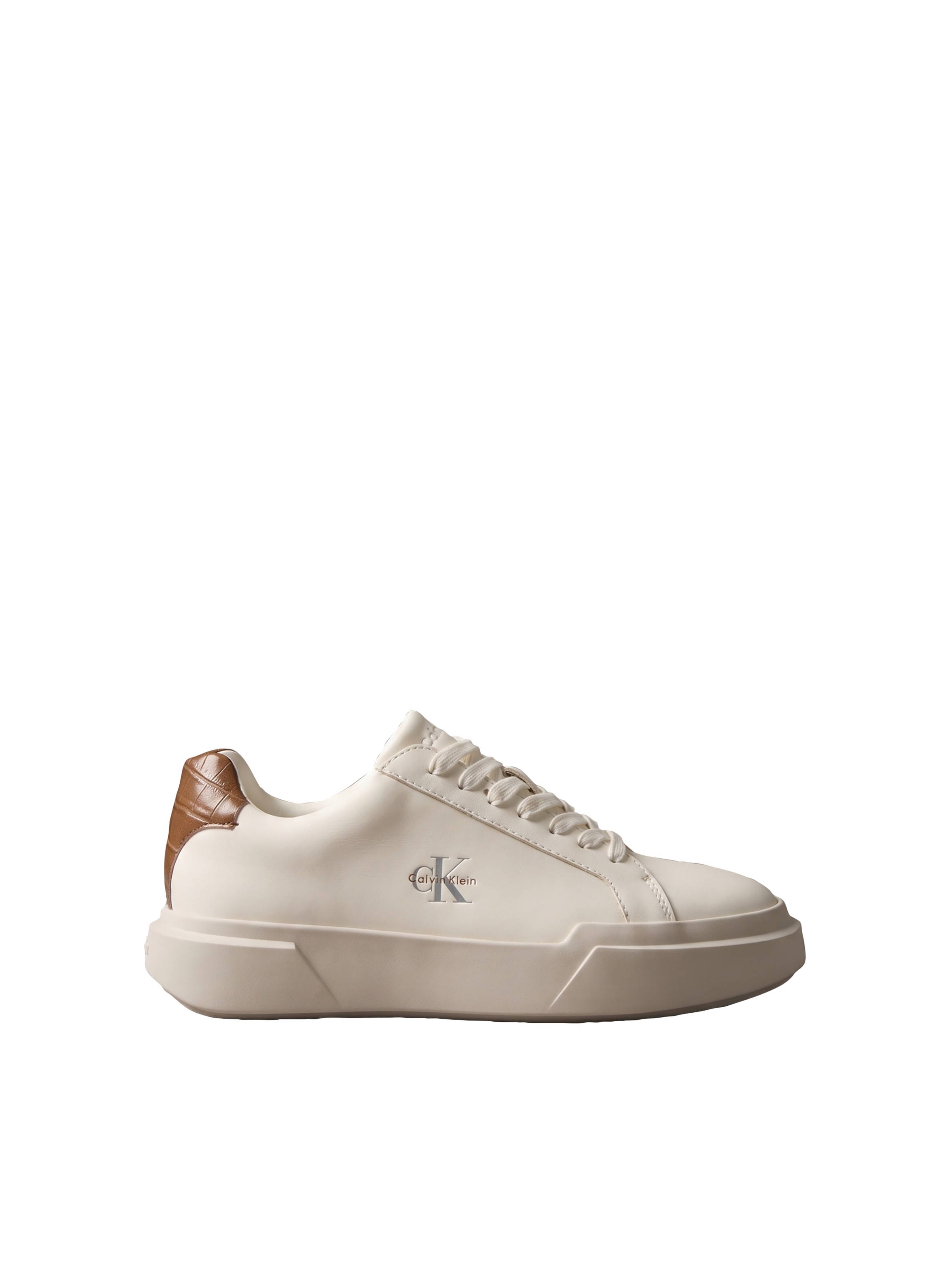 Calvin Klein Plateausneaker »CHUNKY CUPS LACEUP LTH BT CROC«  Schnürschuh, Freizeitschuh, Halbschuh mit seitlichem CK-Logo