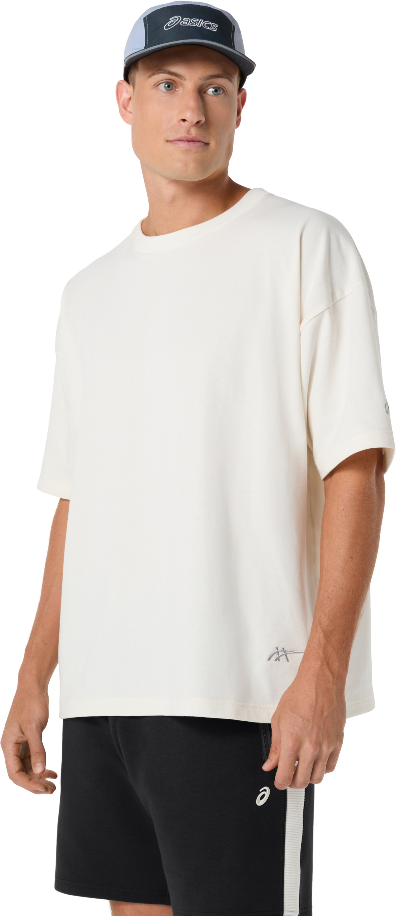 Asics Trainingsshirt »ASICS TRACK CLUB  HERITAGE RELAXED TEE« lockere Passform, schnell trocknendes Baumwoll-Mischgewebe