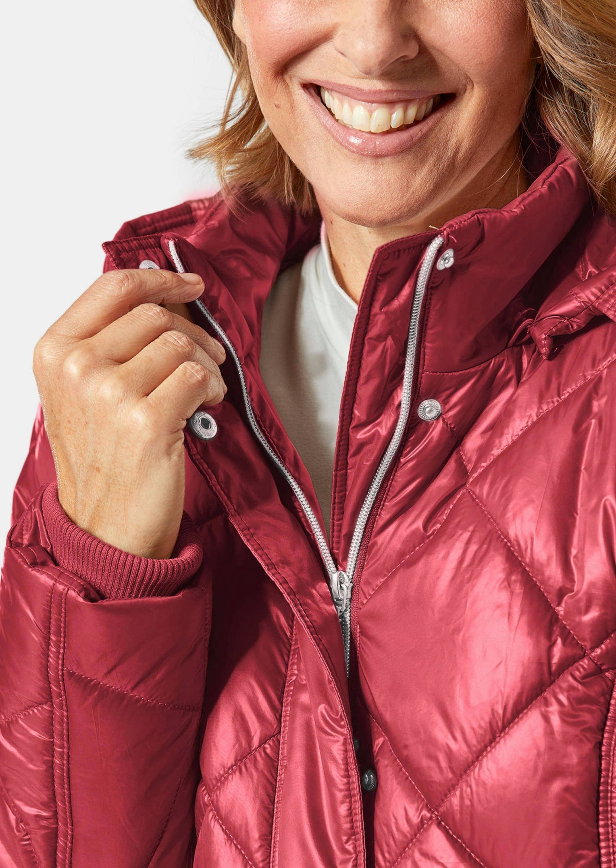GOLDNER Steppjacke »Longsteppjacke mit hübschem Innenfutter«