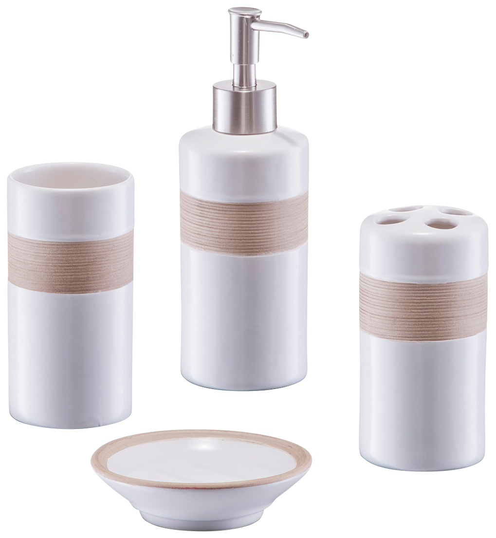 Zeller Present Badaccessoires-Sets, aus hochwertiger Keramik