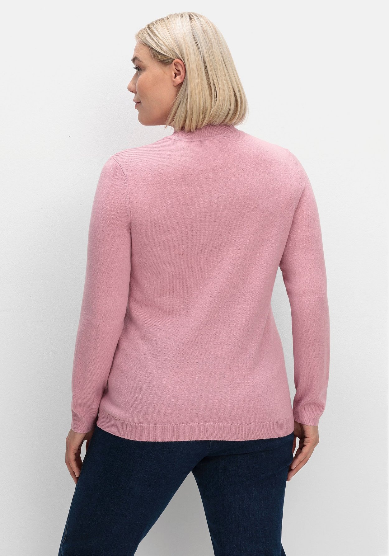 Sheego Stehkragenpullover »Pullover in weicher Qualität«