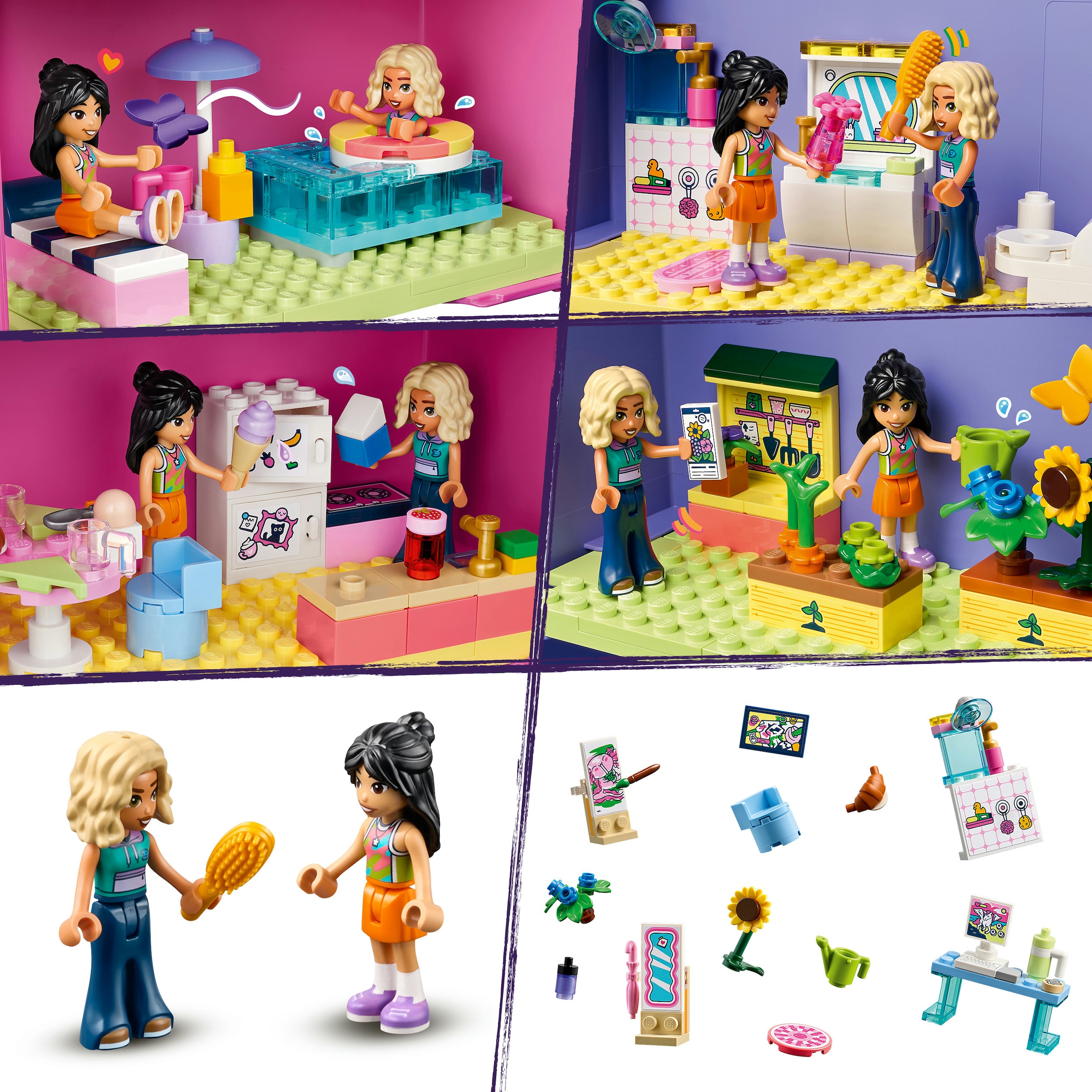 LEGO® Konstruktionsspielsteine »Kreativer Puppenhauskoffer (42697), LEGO Friends« Made in Europe