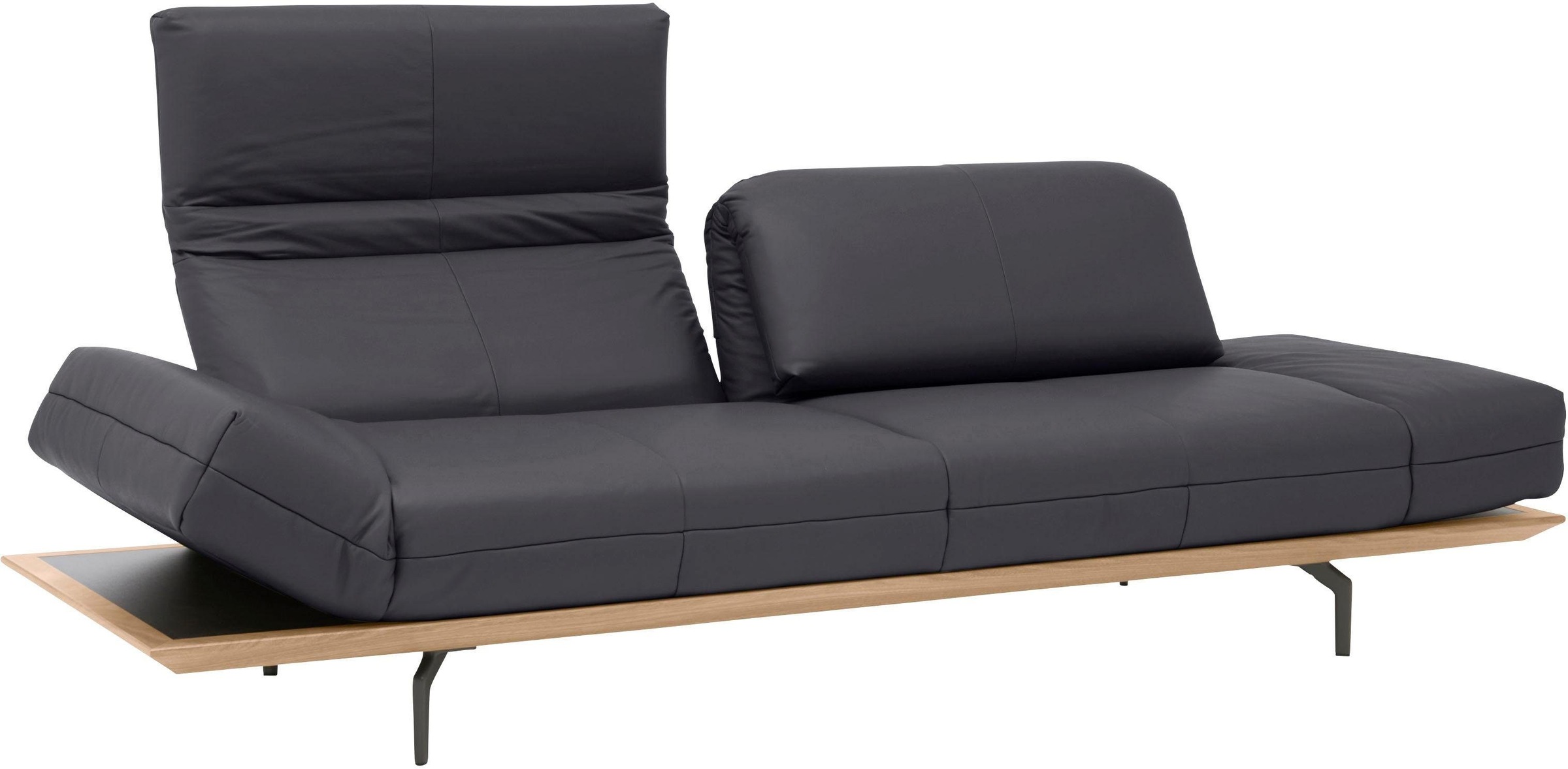Creation BY ROLF BENZ 4-Sitzer »CR.420, Designsofa, Loungesofa«, in 2 Qualitäten, Holzrahmen in Eiche Natur oder Nußbaum, Breite 252 cm
