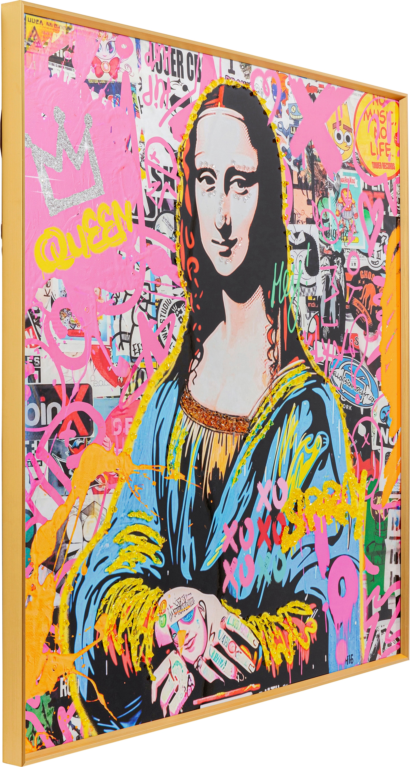 Kare Design Bild mit Rahmen »Gerahmtes Bild La Viva 100x100cm« 1,  verschiedene Motive