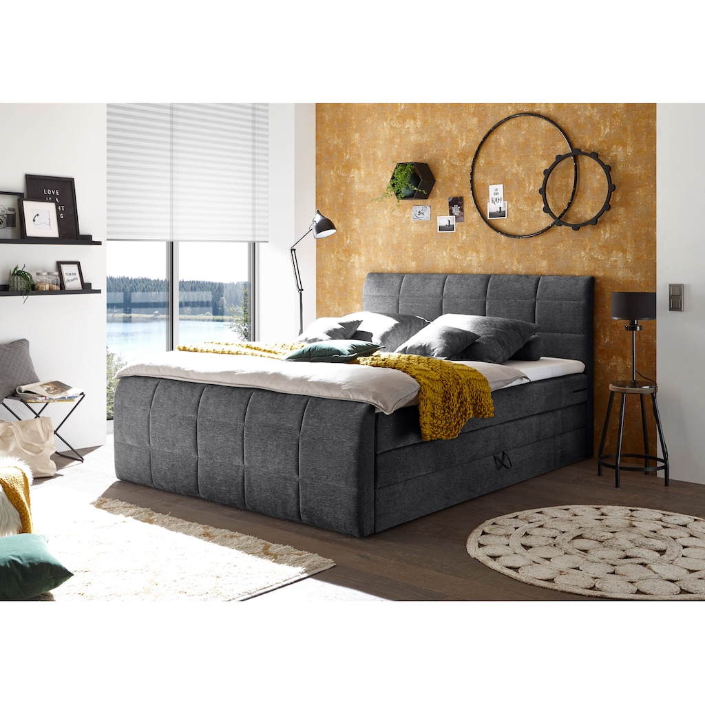 ED EXCITING DESIGN Boxspringbett »Sacramento«