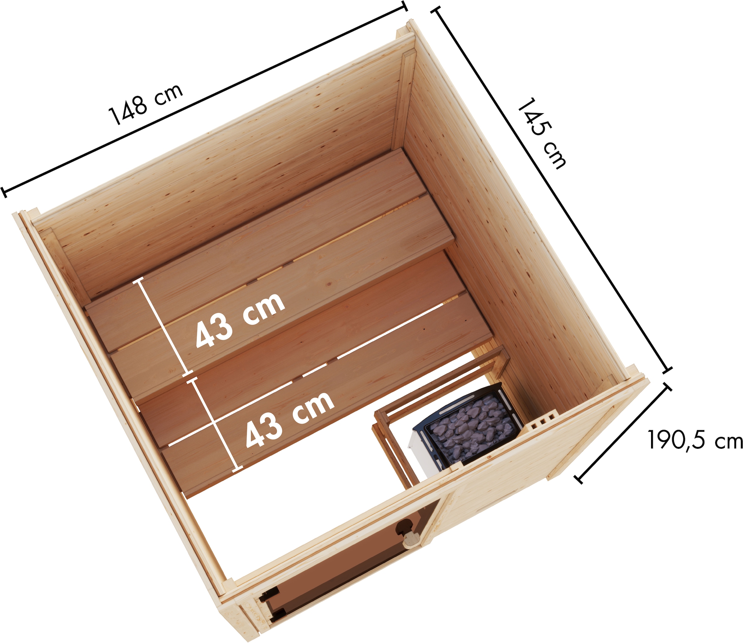 welltime Sauna »Backas« Spar-Set,  verschiedene Varianten