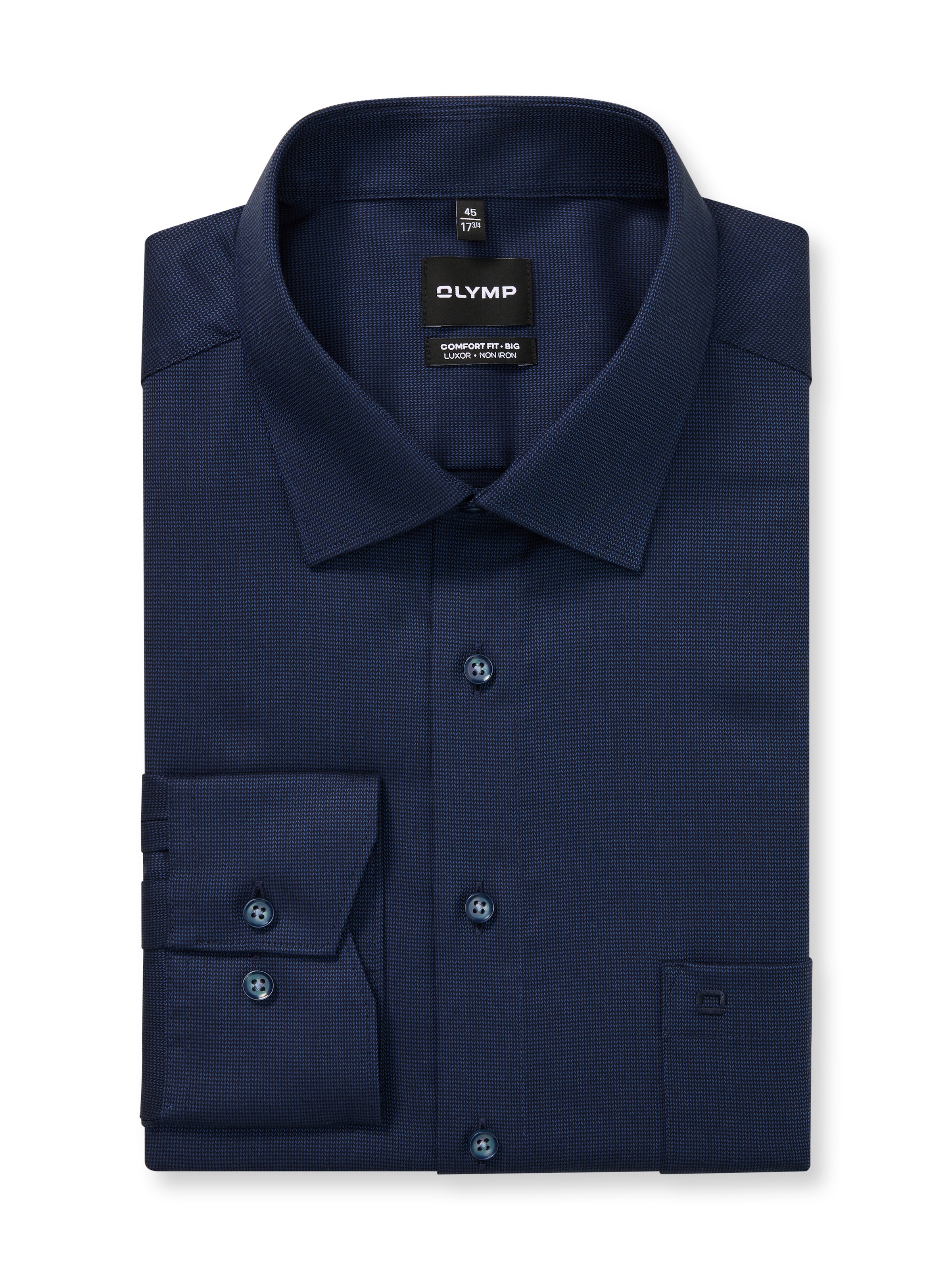OLYMP Langarmhemd »Big & Tall«, Neue COMFORT FIT BIG Kollektion, Businesshemd, New-Kentkragen