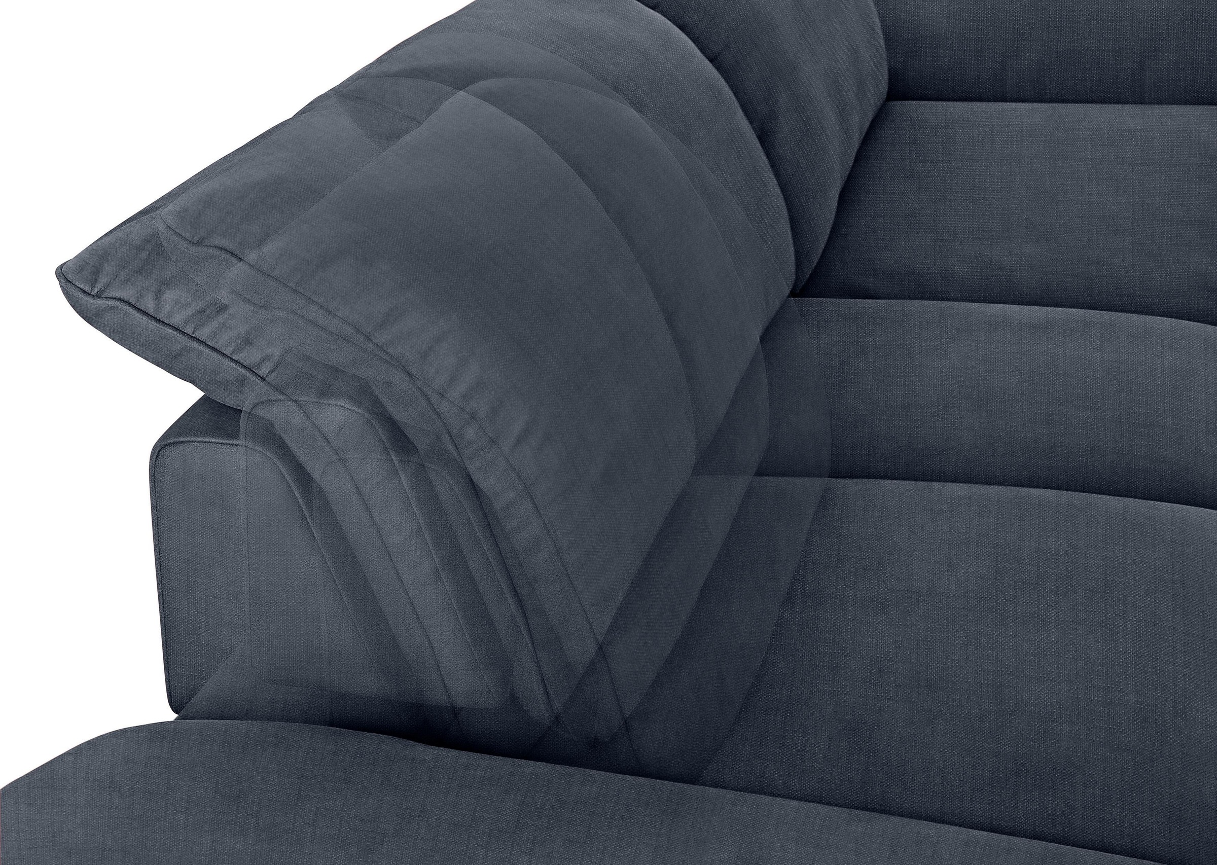 W.SCHILLIG Ecksofa »enjoy&MORE, Designsofa, elegant und bequem, L-Form«, mit Sitztiefenverstellung, Füße Chrom glänzend, Breite 310 cm