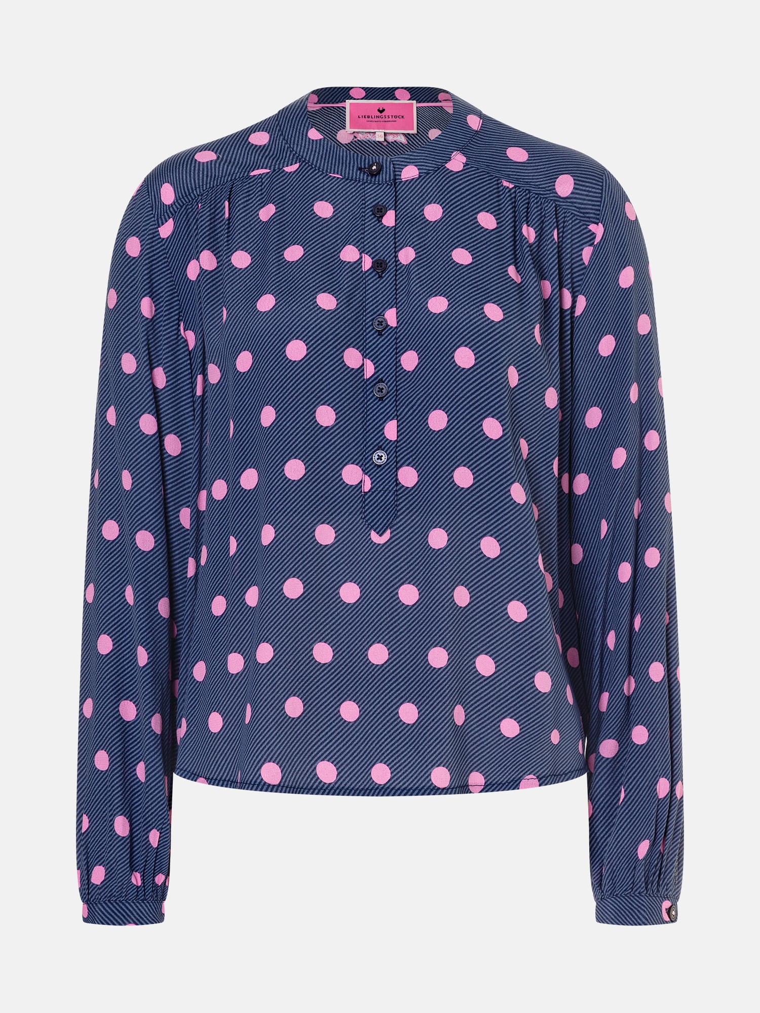 Lieblingsstück Langarmbluse »EdiliaL« mit Knopfleiste, gepunktet