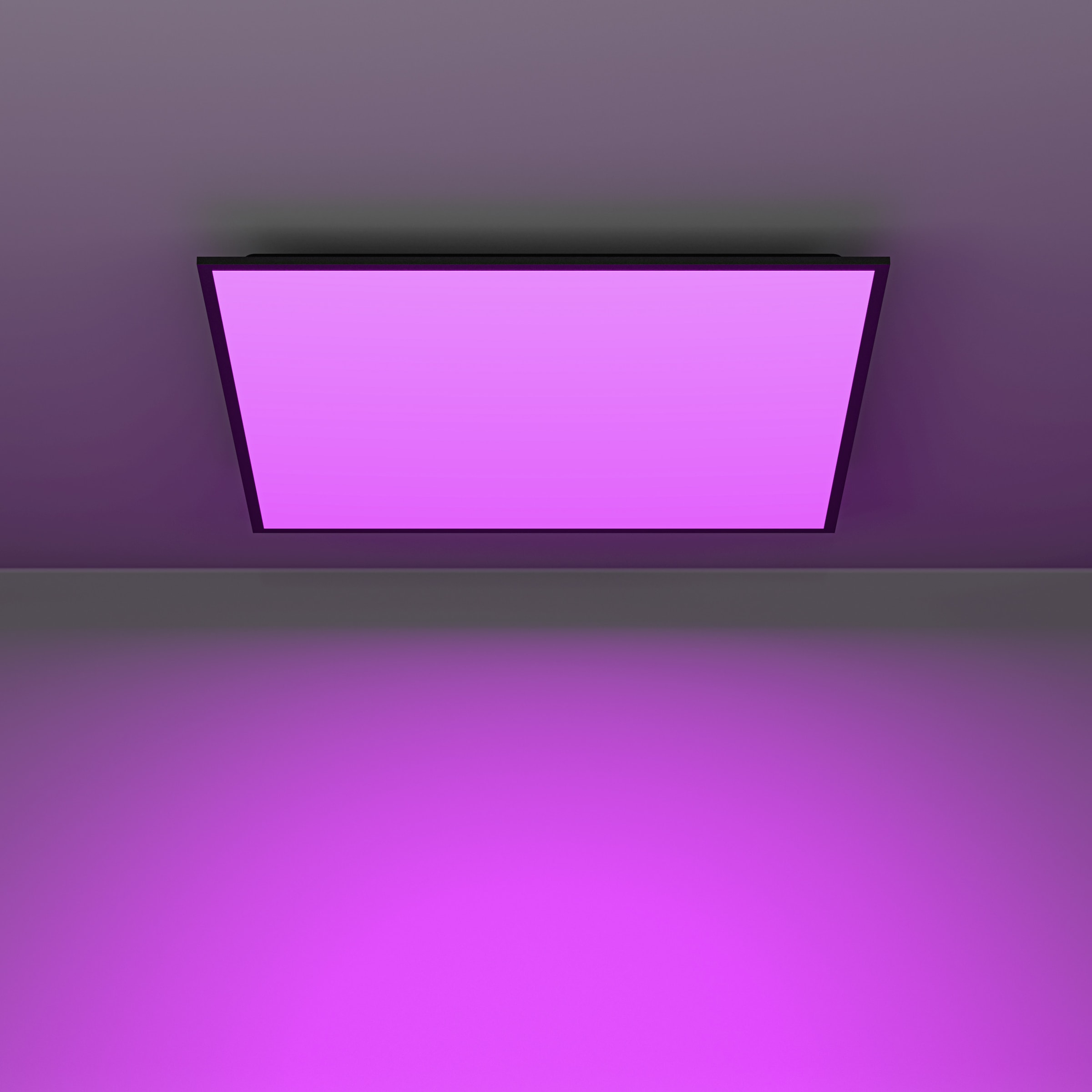 EGLO LED Deckenleuchte »MORADILLO-Z Deckenlampe - Stahl - LED - 33W - IP20« LED-Modul 1 Stk. Kaltweiß | Neutralweiß | RGB | Warmweiß Wohzimmerlampe, Esszimmerlampe, Schlafzimmer, L59,5 x B59,5 x H6,1 cm