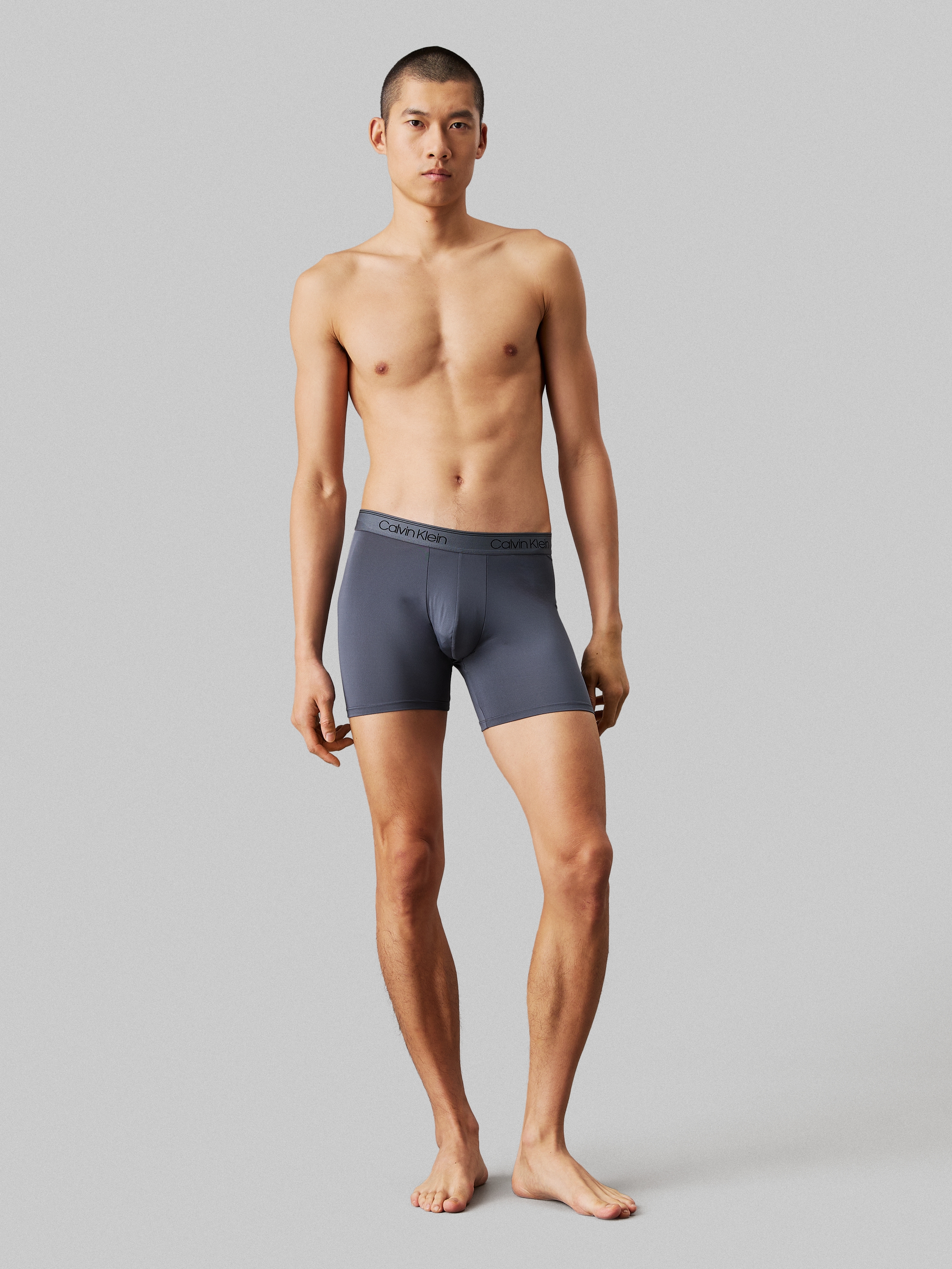 Calvin Klein Underwear Boxer »BOXER BRIEF 3PK«, (Packung, 3er-Pack), mit längerem Bein & Logo-Elastikbund
