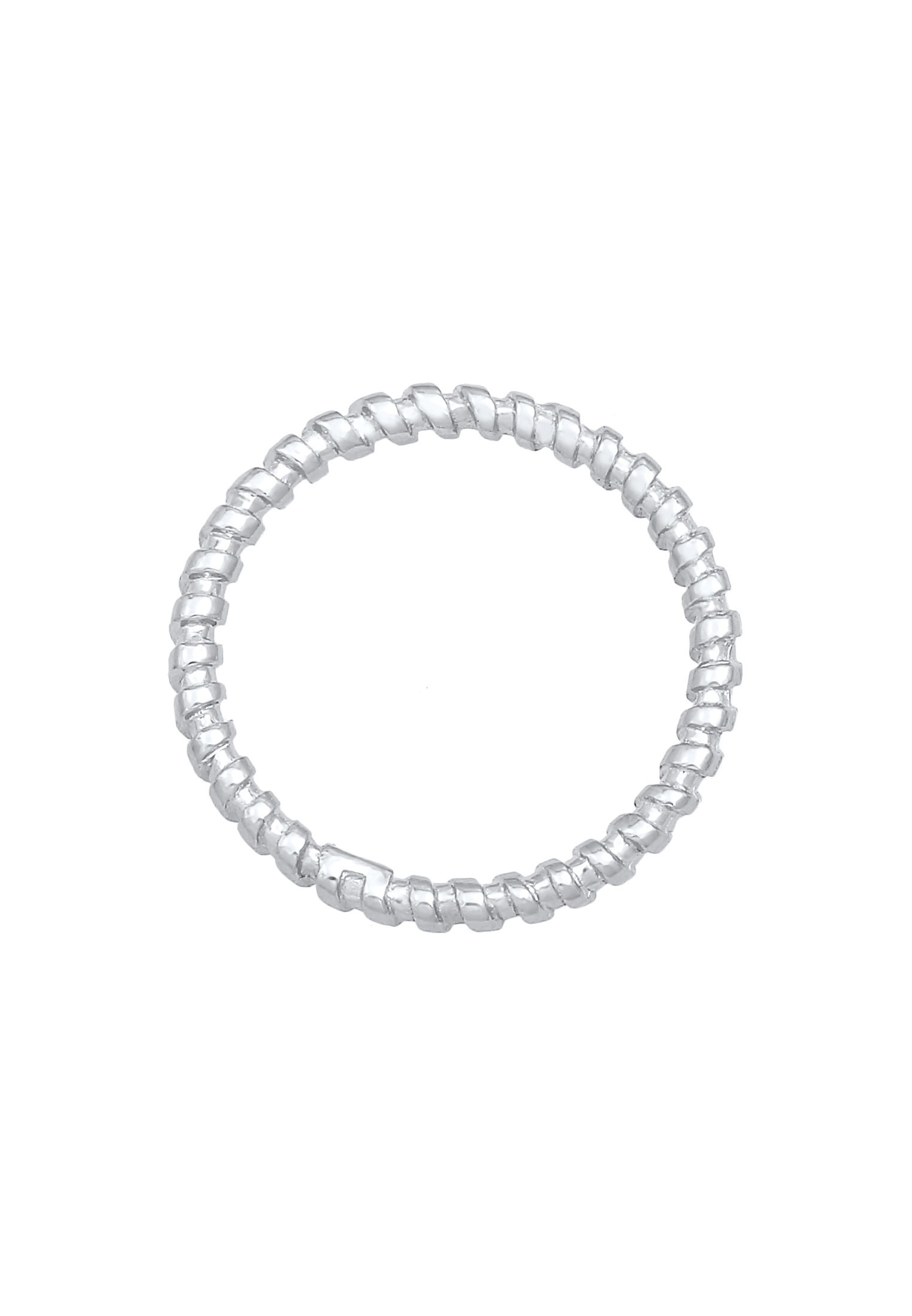 Elli Silberring »Ring Gedreht Gewinde Stapelring 925 Silber«