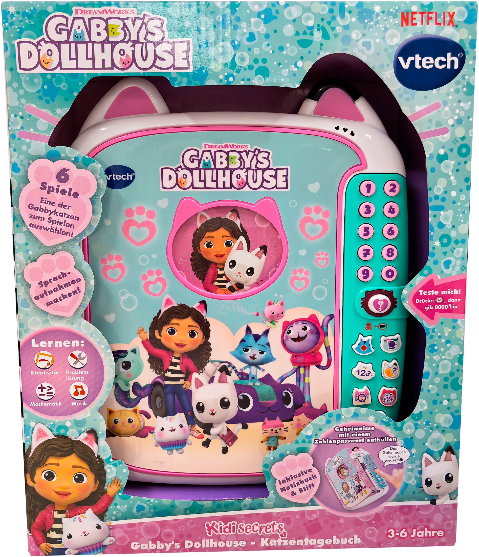 Vtech® Elektronisches Tagebuch »Gabby's Dollhouse - Katzentagebuch«