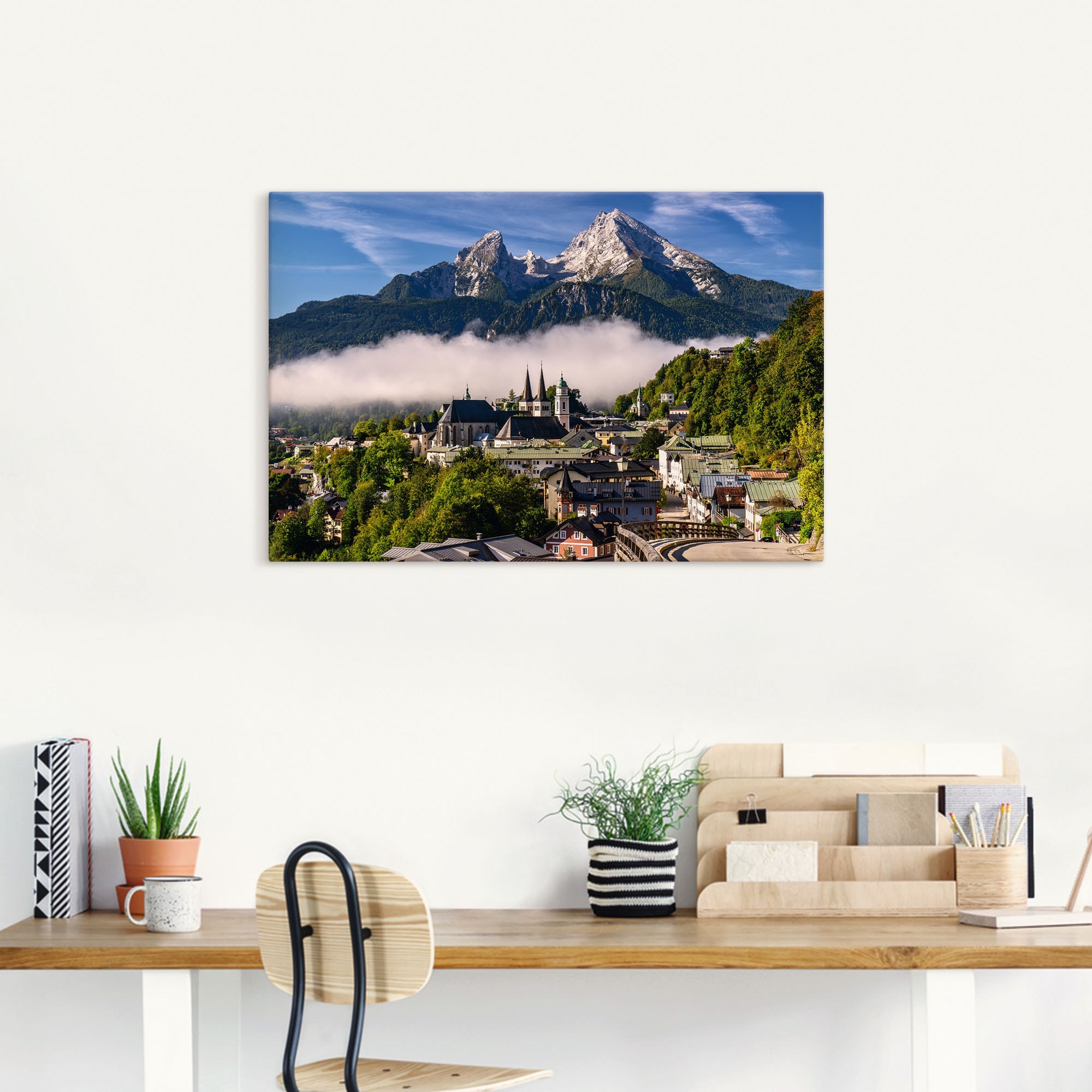 Artland Wandbild »Watzmannblick Berchtesgaden«, Deutschland, (1 St.), als Leinwandbild, Poster in verschied. Größen