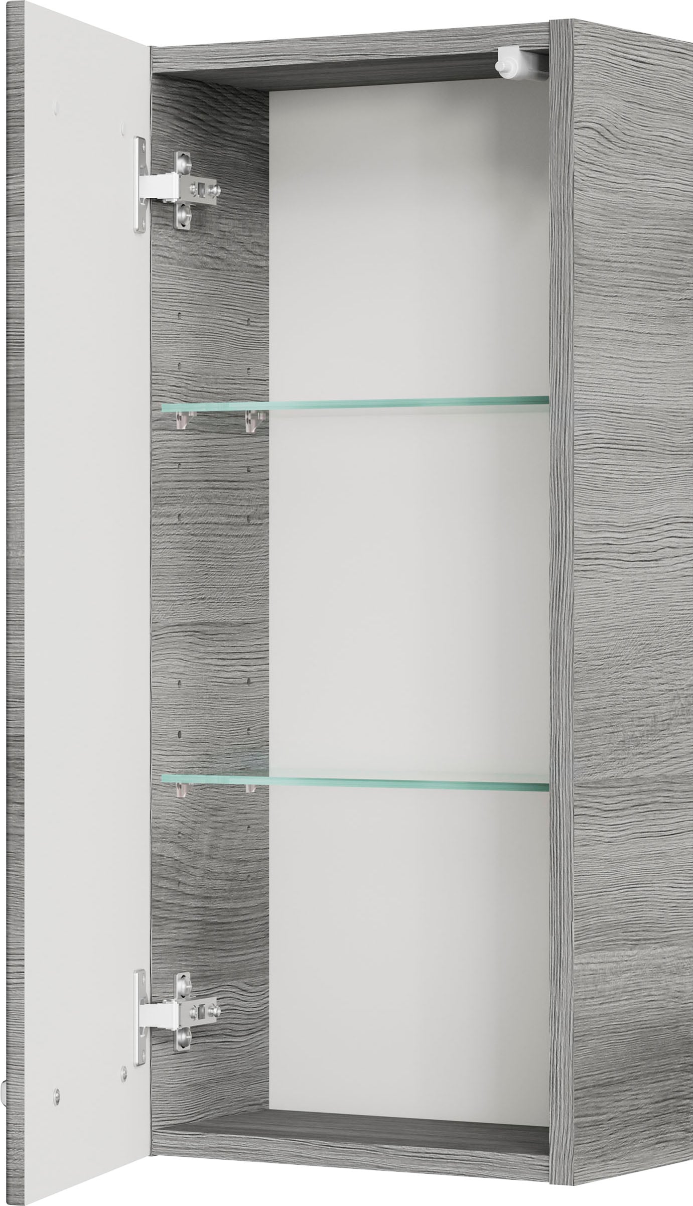 Saphir Badmöbel-Set »Quickset 4-teilig, Mineralmarmor-Waschtisch und LED-Spiegelschrank« 5 Stk. tlg.