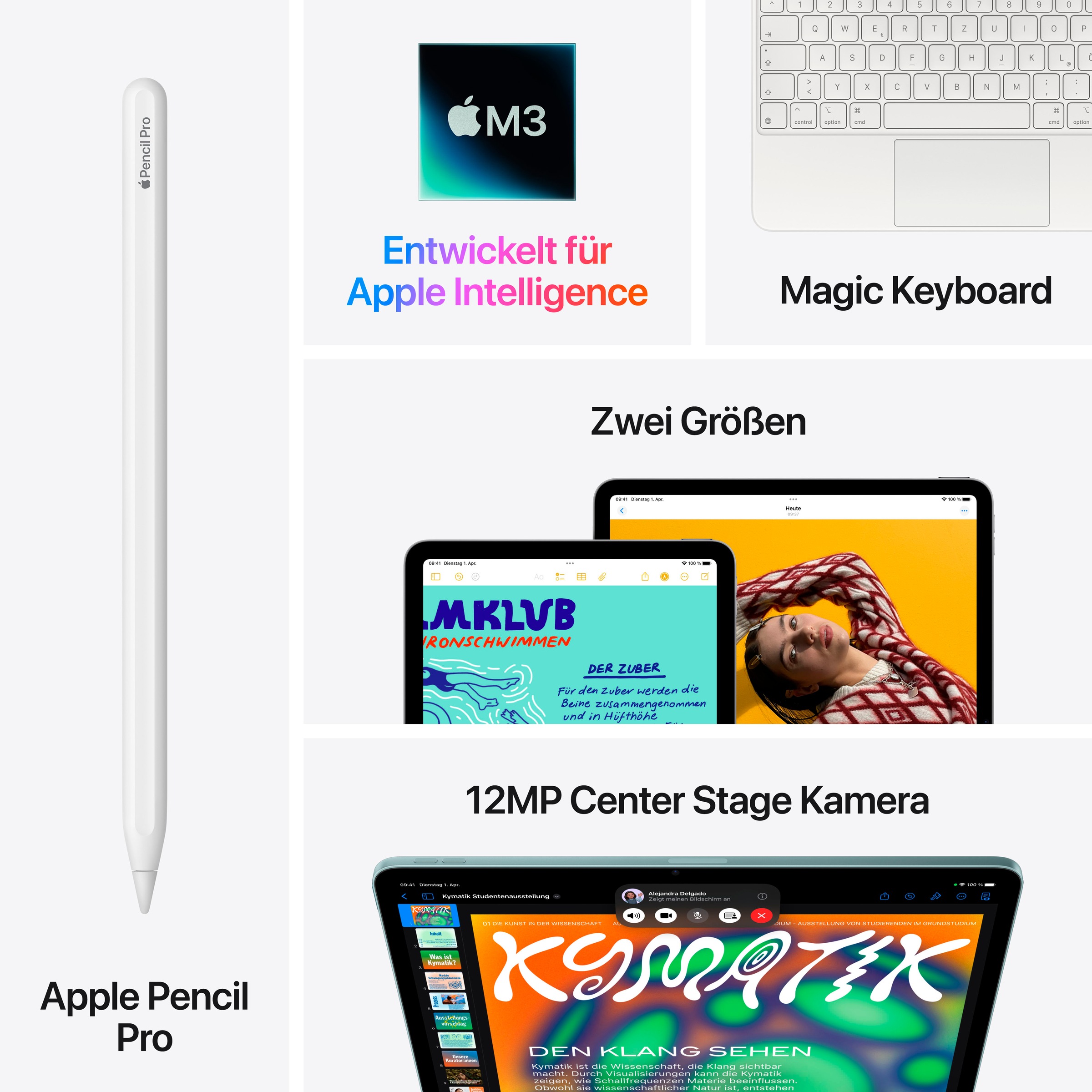 Apple Tablet »13" iPad Air Wi-Fi + Cellular (2025)«, (32,78 cm / 12,9 Zoll), iPadOS, 5G,)