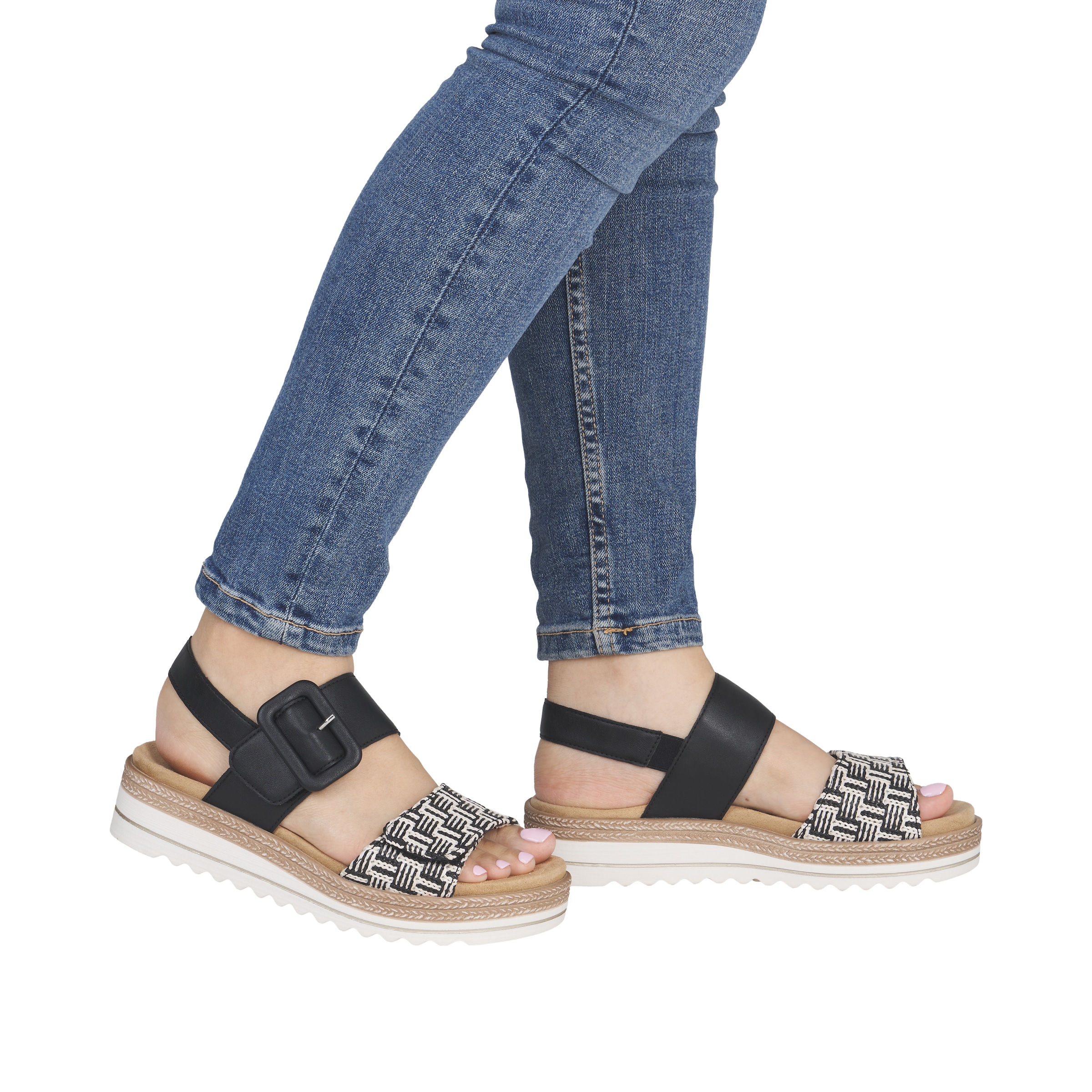 Remonte Plateausandale  Sandalette, Sommerschuh, Keilabsatz, mit Lite´n Soft-Ausstattung