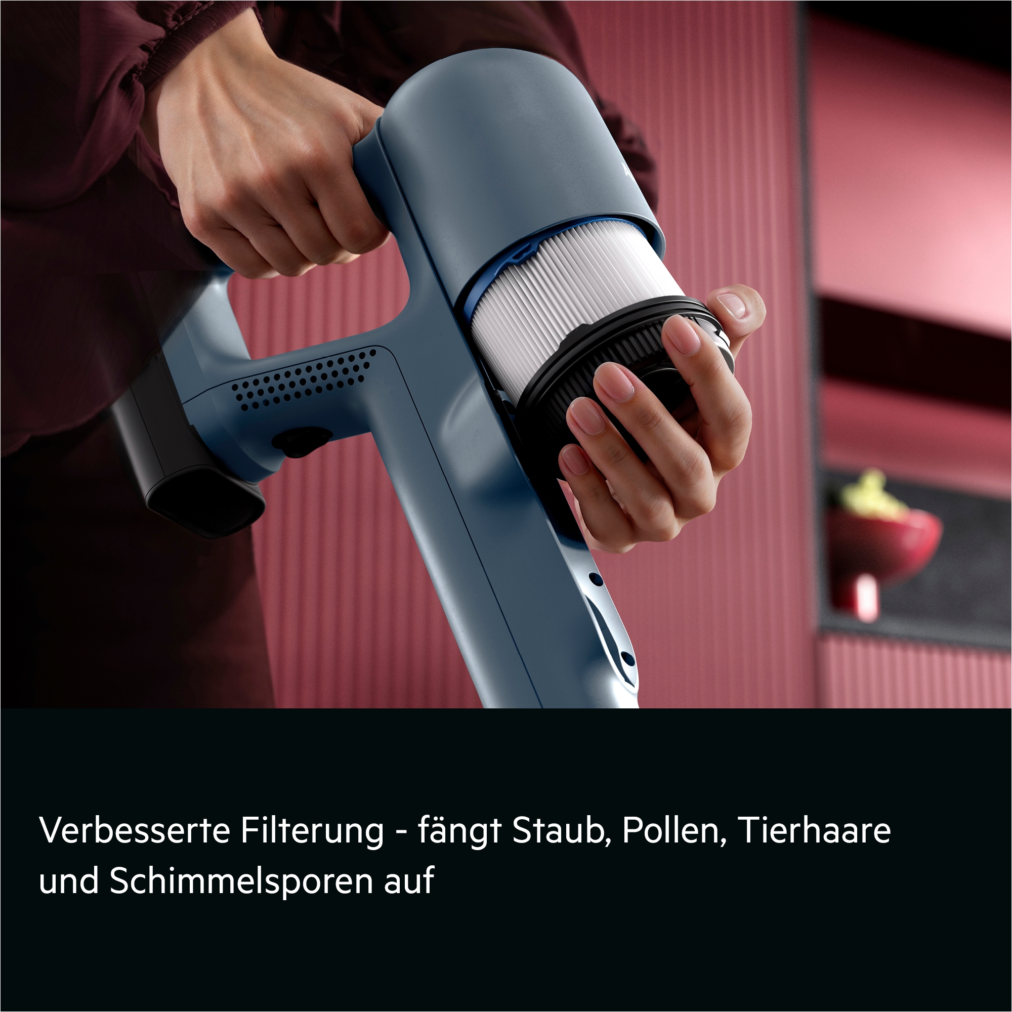 AEG Akku-Hand-und Stielstaubsauger »AP72AF21DG« Leicht & leistungsstark‑HEPA‑Filter: 99,99 % reinere Luft im Zuhause