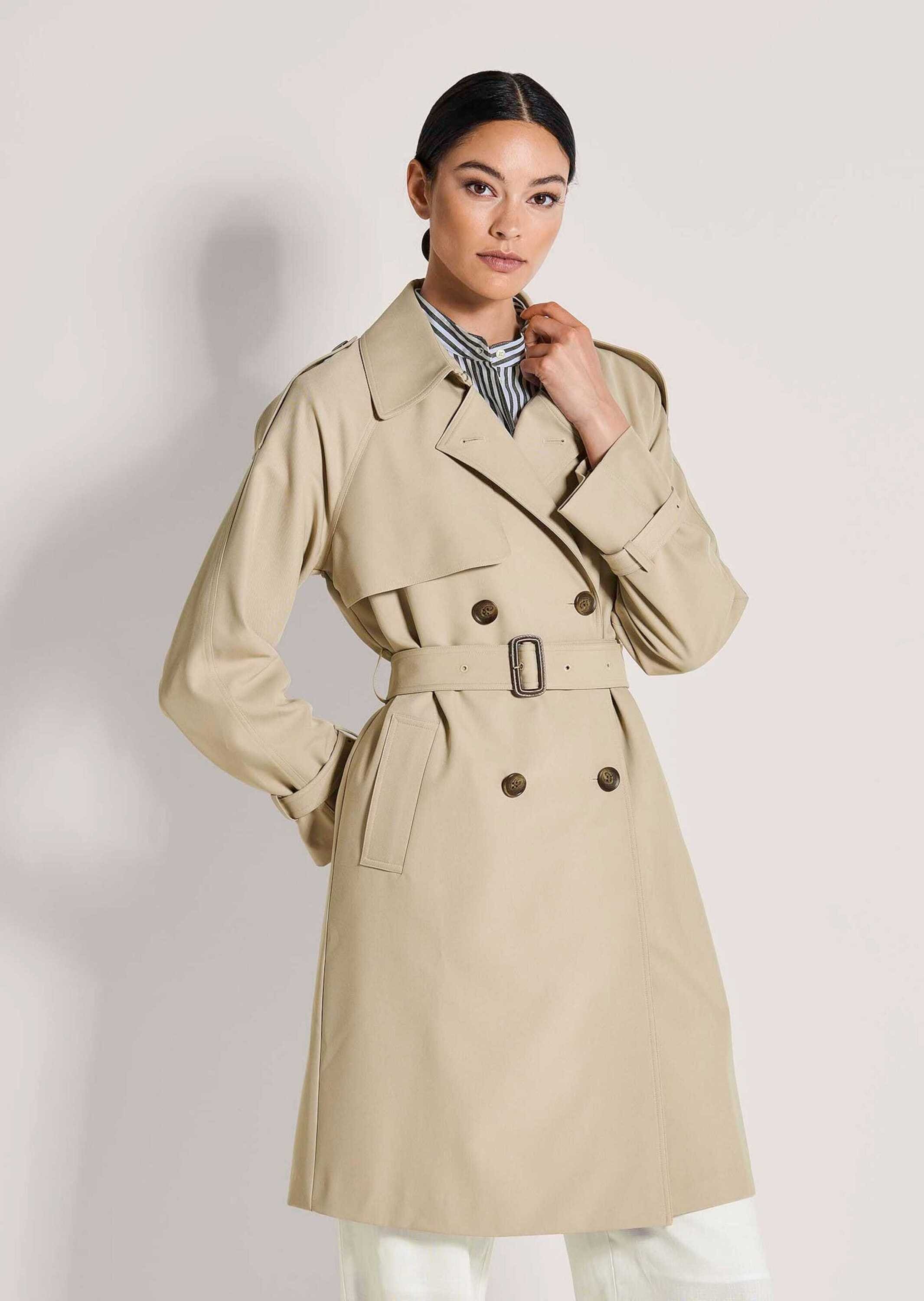 MADELEINE Trenchcoat »Trenchcoat Eleganter gefütterter Zweireiher« Trench Longform
