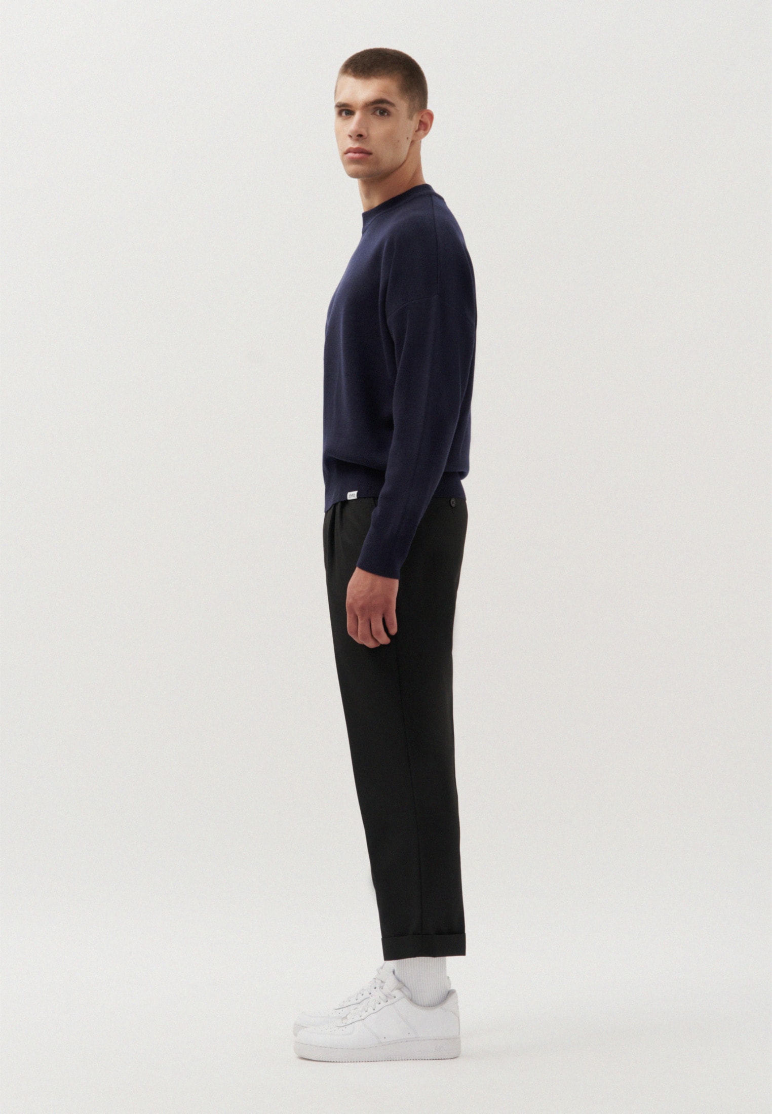 studio seidensticker Strickpullover »Studio«, Langarm Rundhals Uni