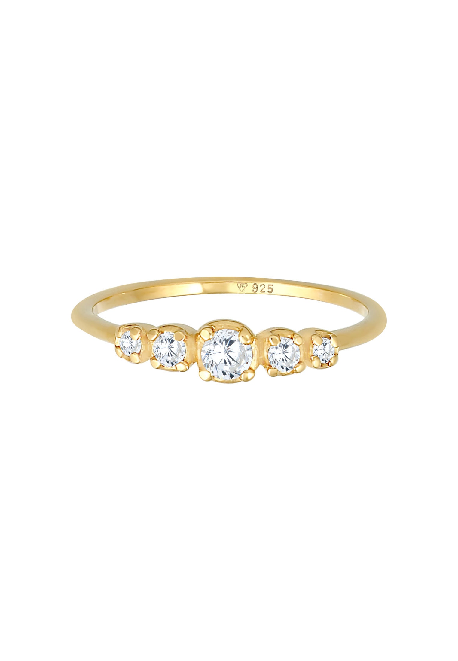 Elli Verlobungsring »Ring Zirkonia Verlobung Eternity Stacking 925 Silber«