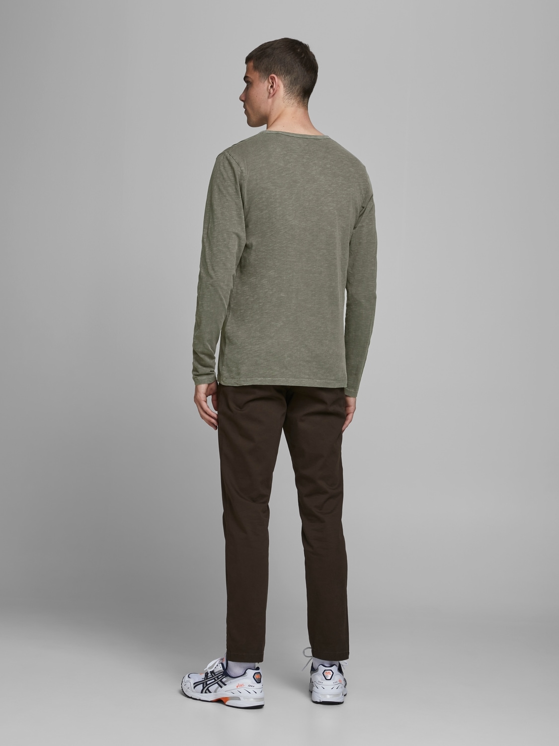 Jack & Jones Langarm-Poloshirt »JJESPLIT NECK TEE LS NOOS«