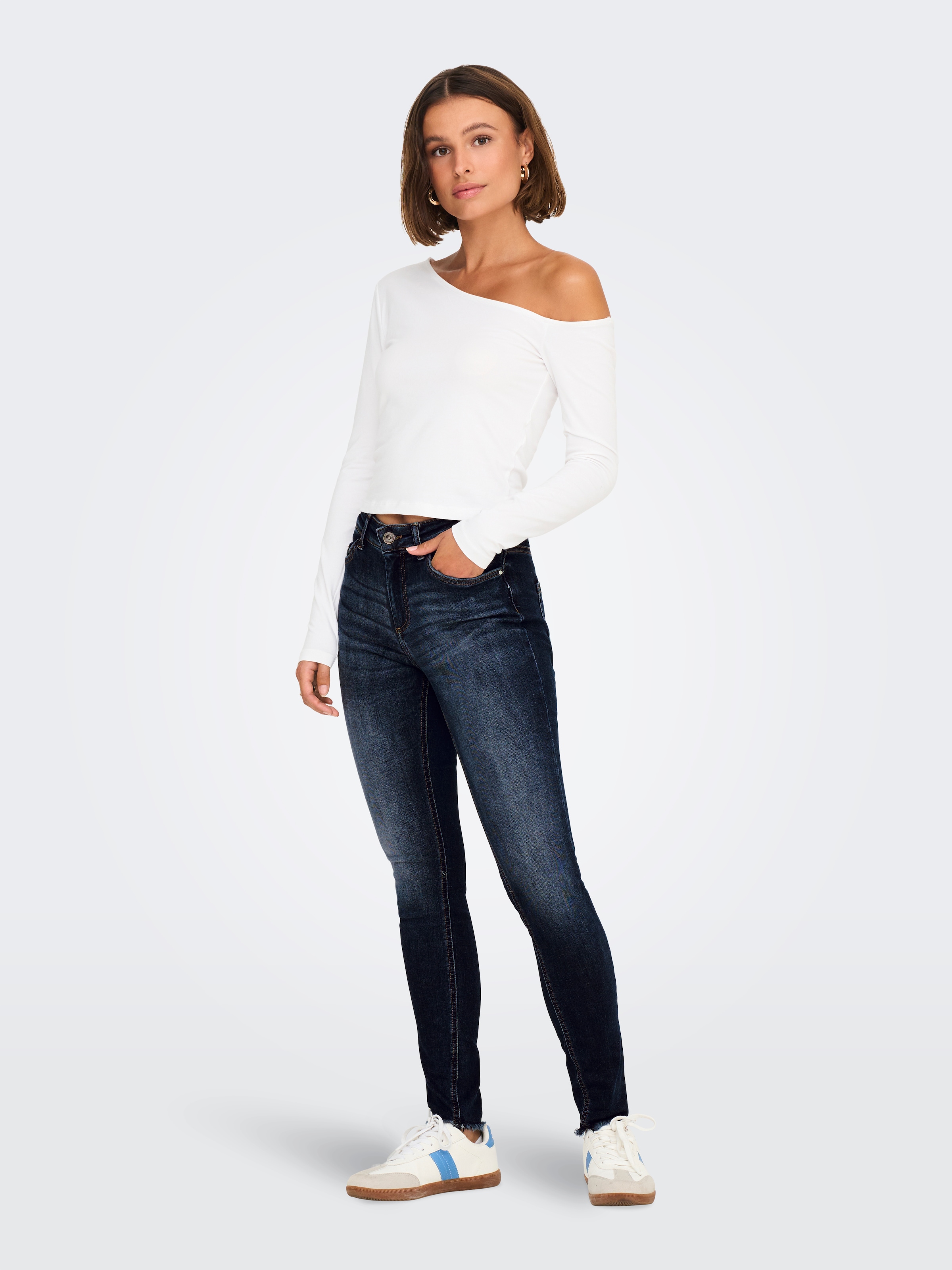 ONLY Skinny-fit-Jeans »ONLBLUSH MID SK ANKLE RW DNM DOT245 NOOS«
