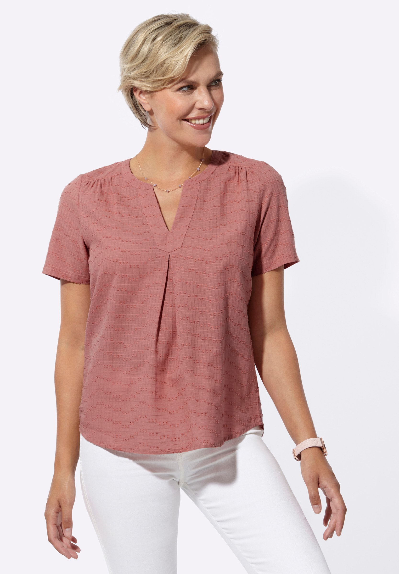 Witt Schlupfbluse »Bluse Schlupf-Bluse mit Schulterpasse, vorne und hinten.«