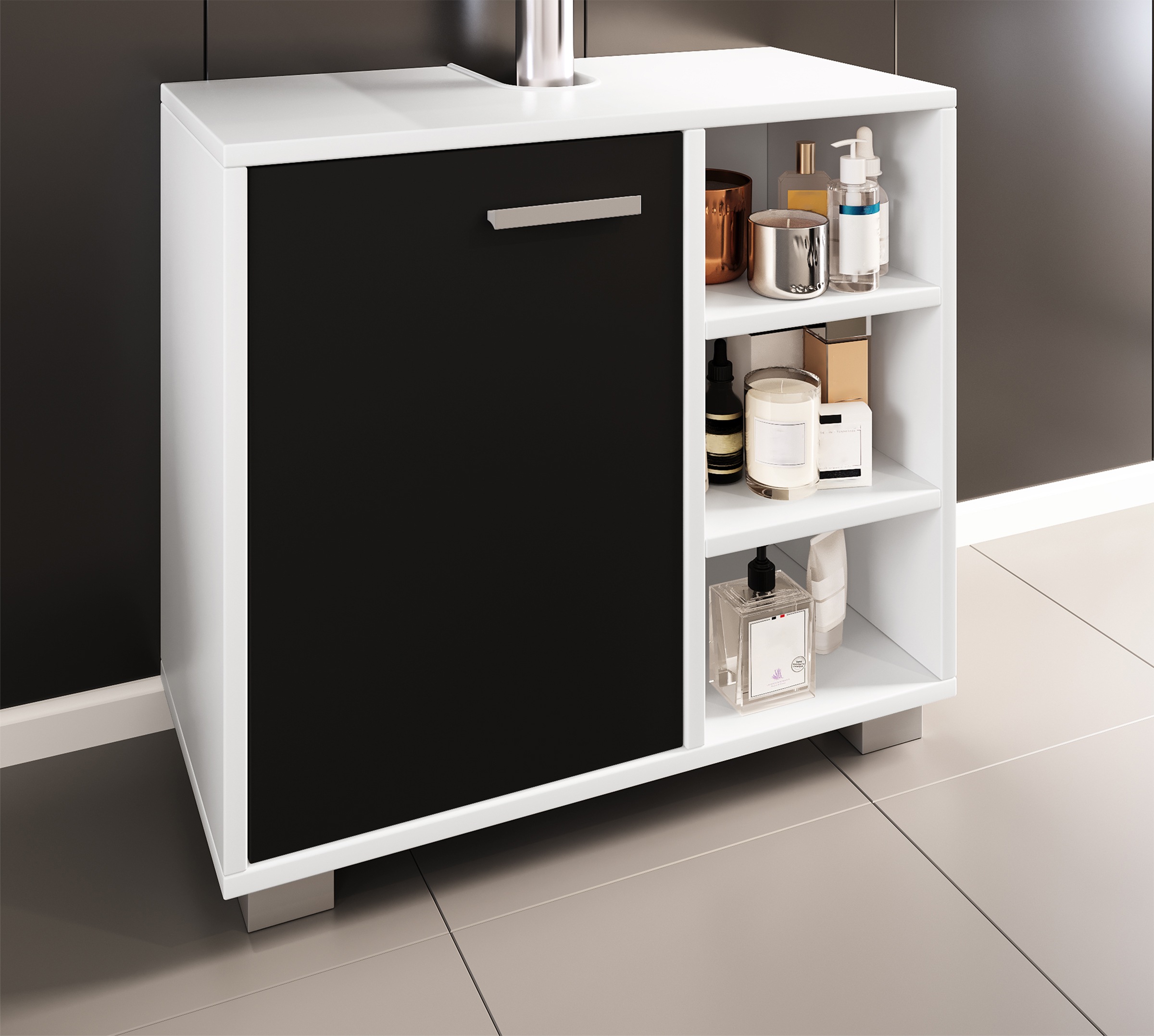 VCM Waschbeckenschrank »Holz Badmöbel Badunterschrank Waschbecken Zalo L«