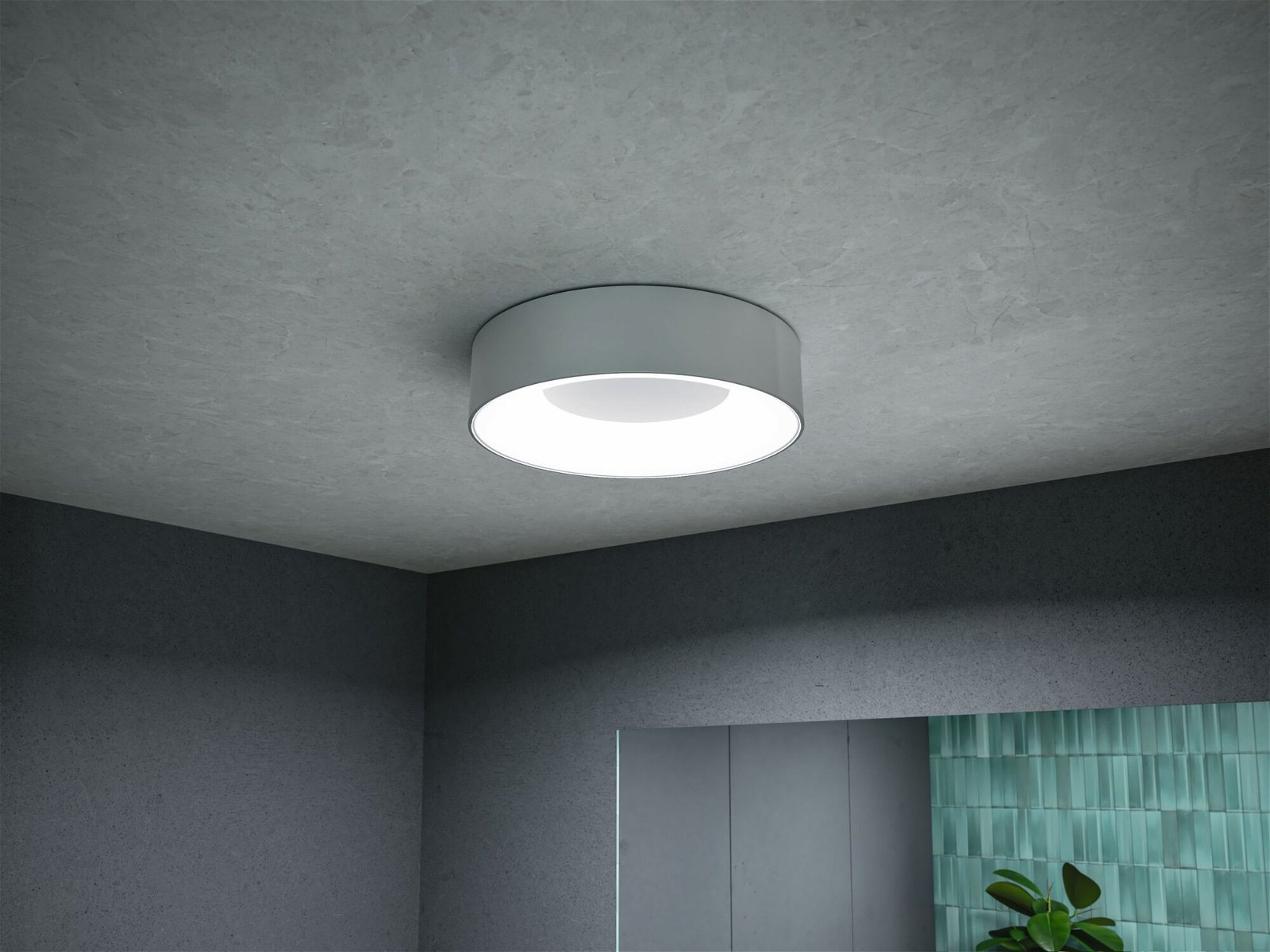 Paulmann LED Deckenleuchte »Selection Bathroom Casca IP44 1x16W 300mm, 230V Metall/Kunststoff«, 1 flammig, WhiteSwitch