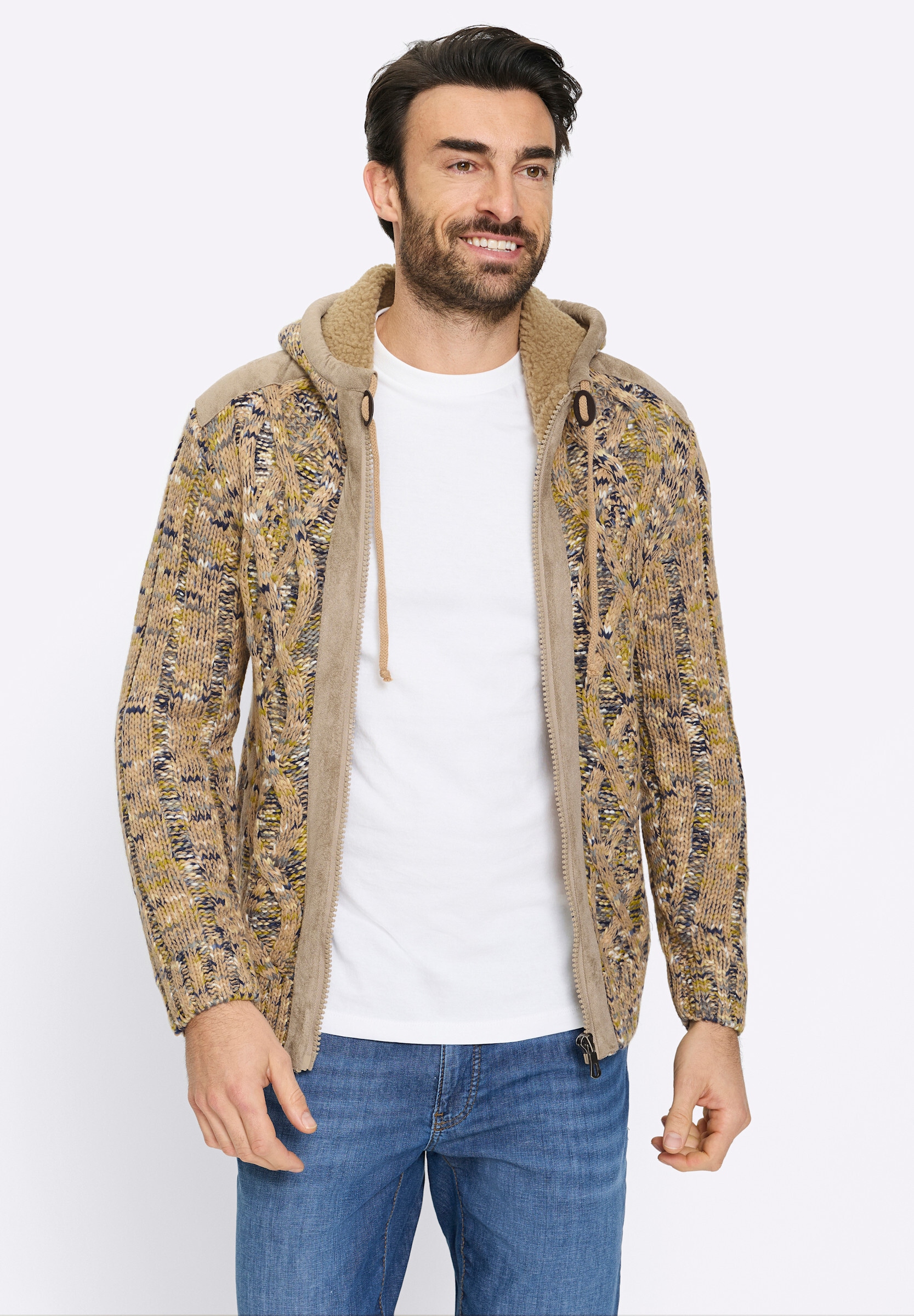 Witt Strickpullover »Strickjacke Strickjacke mit Strukturmuster«