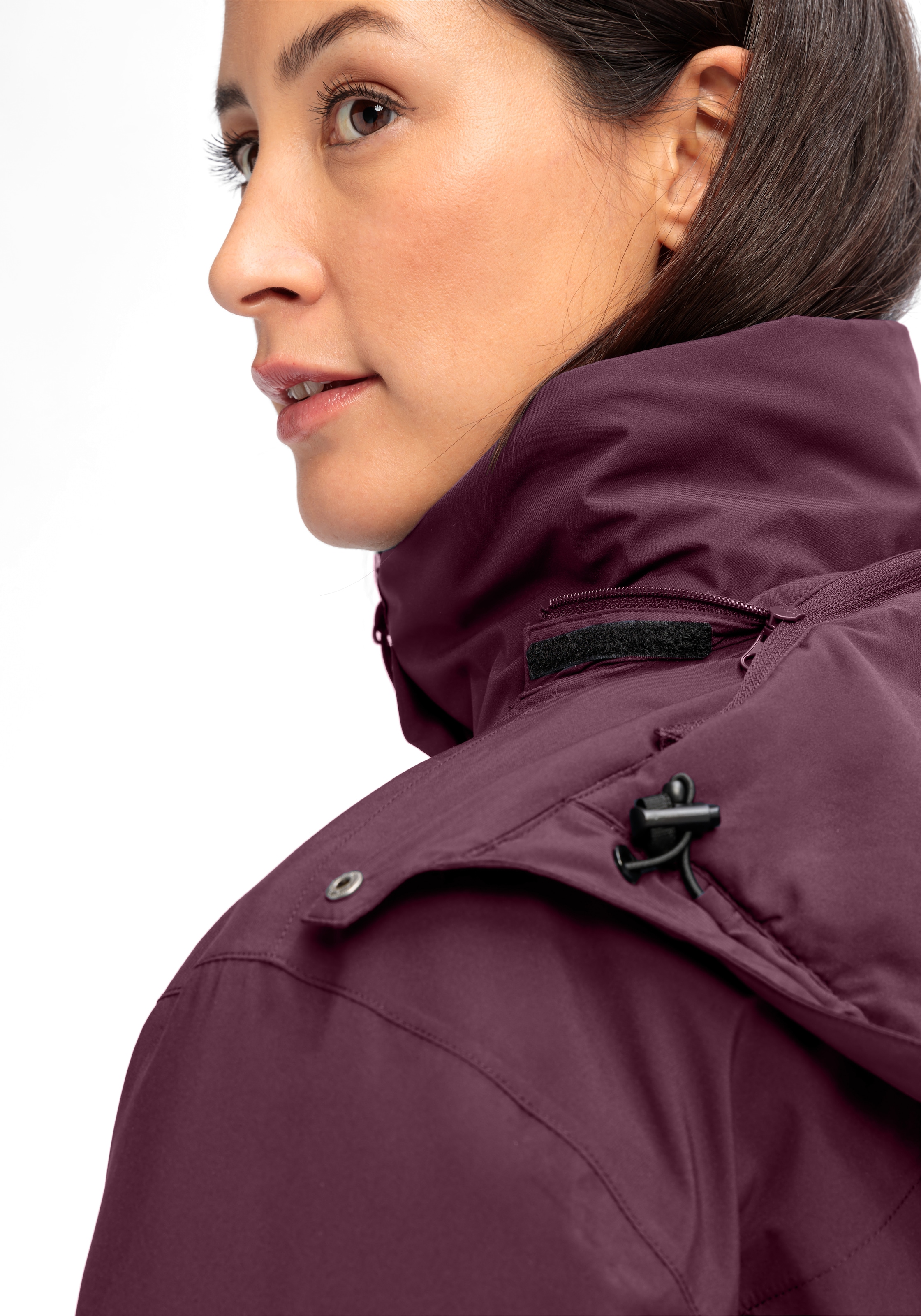 Maier Sports Funktionsmantel »Metor Coat W« Damen Mantel, Outdoormantel wind/wasserdicht, 4 geräumige Taschen